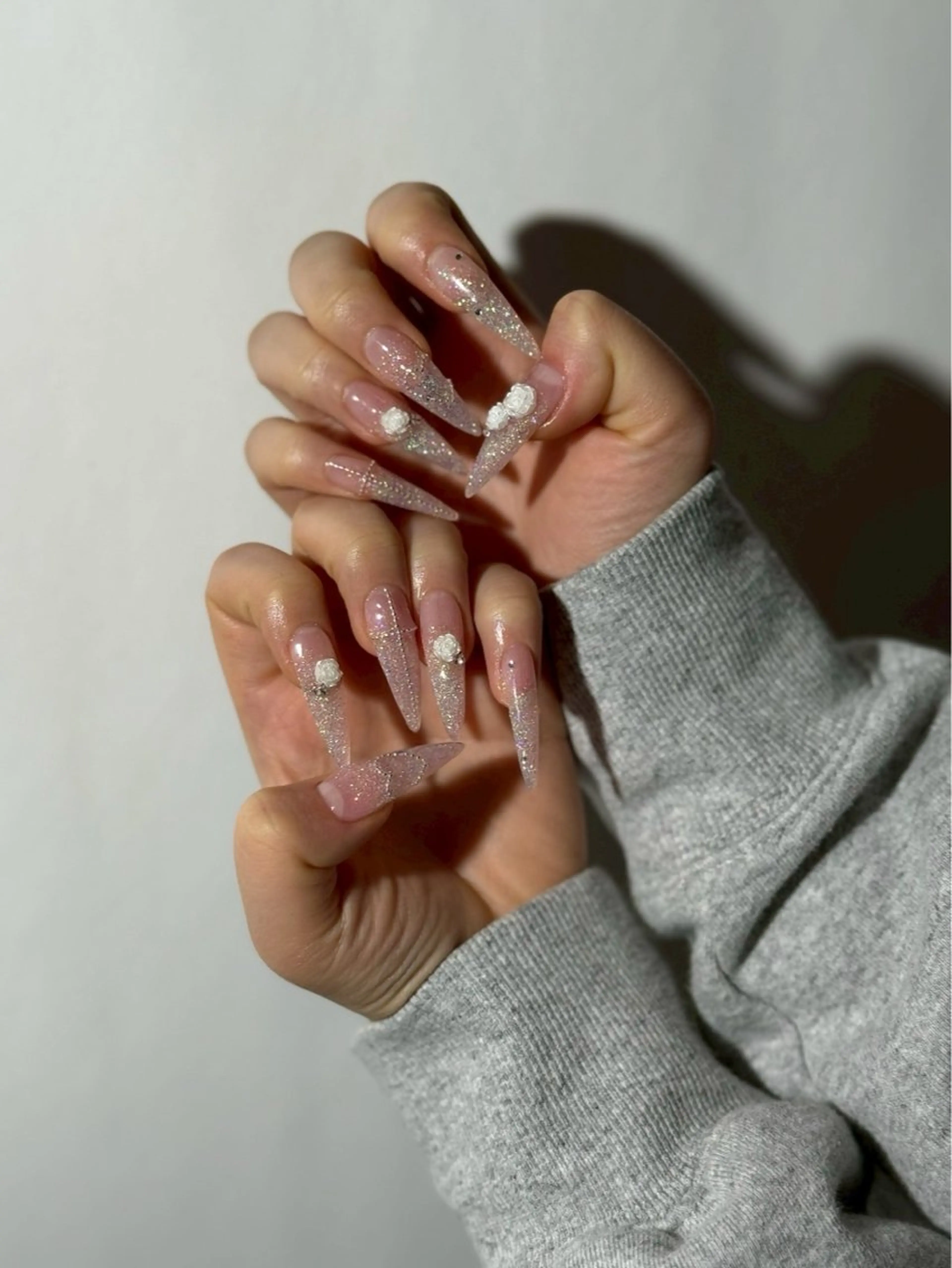 ネイル ラメ(グリッター) ラメグラデーション スカルプネイル ハンドネイル 【ＯＲＧＡＮ】 nailのネイルデザイン