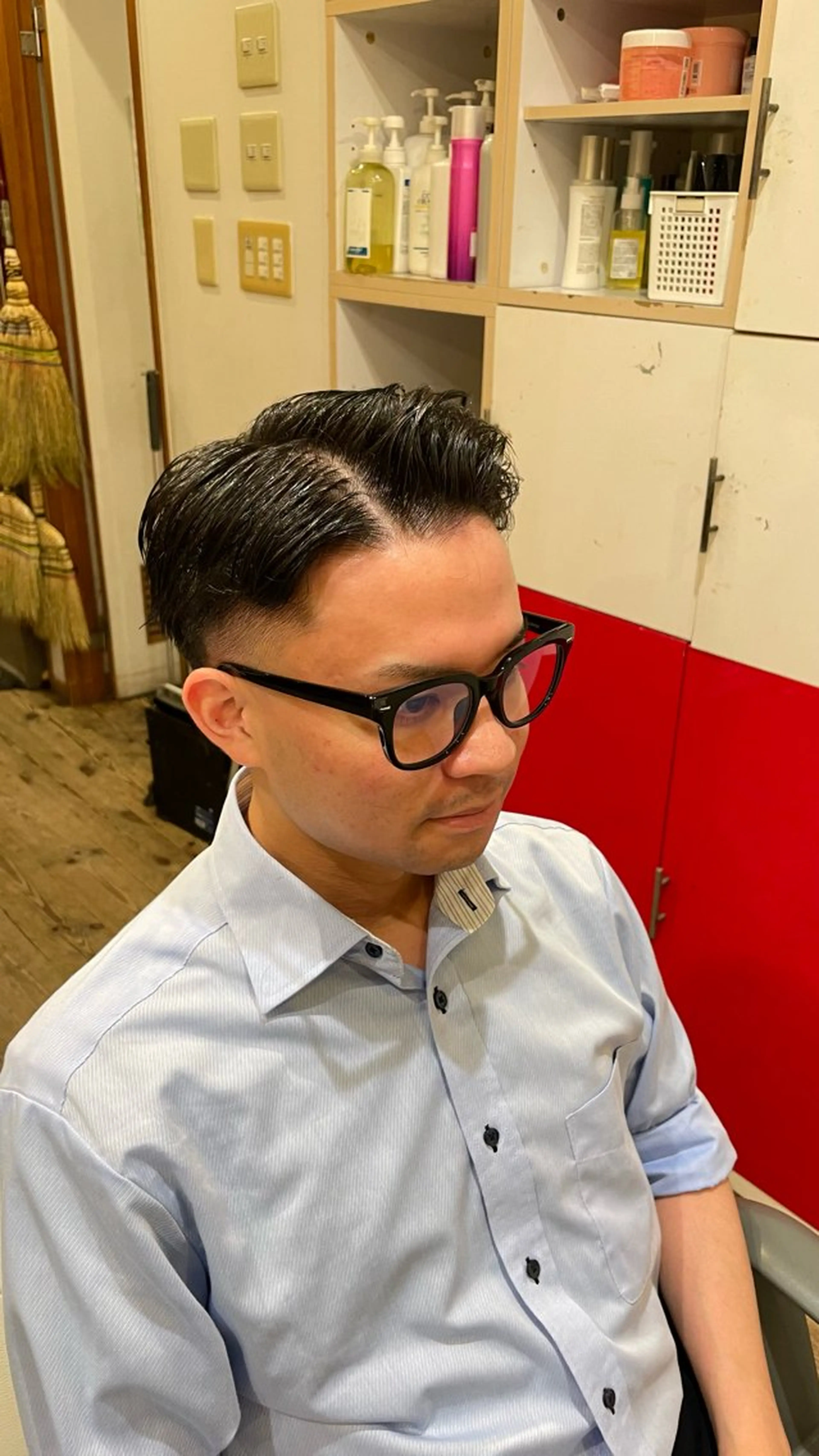 ショート メンズ フェードカット 椿 大輔のヘアスタイル