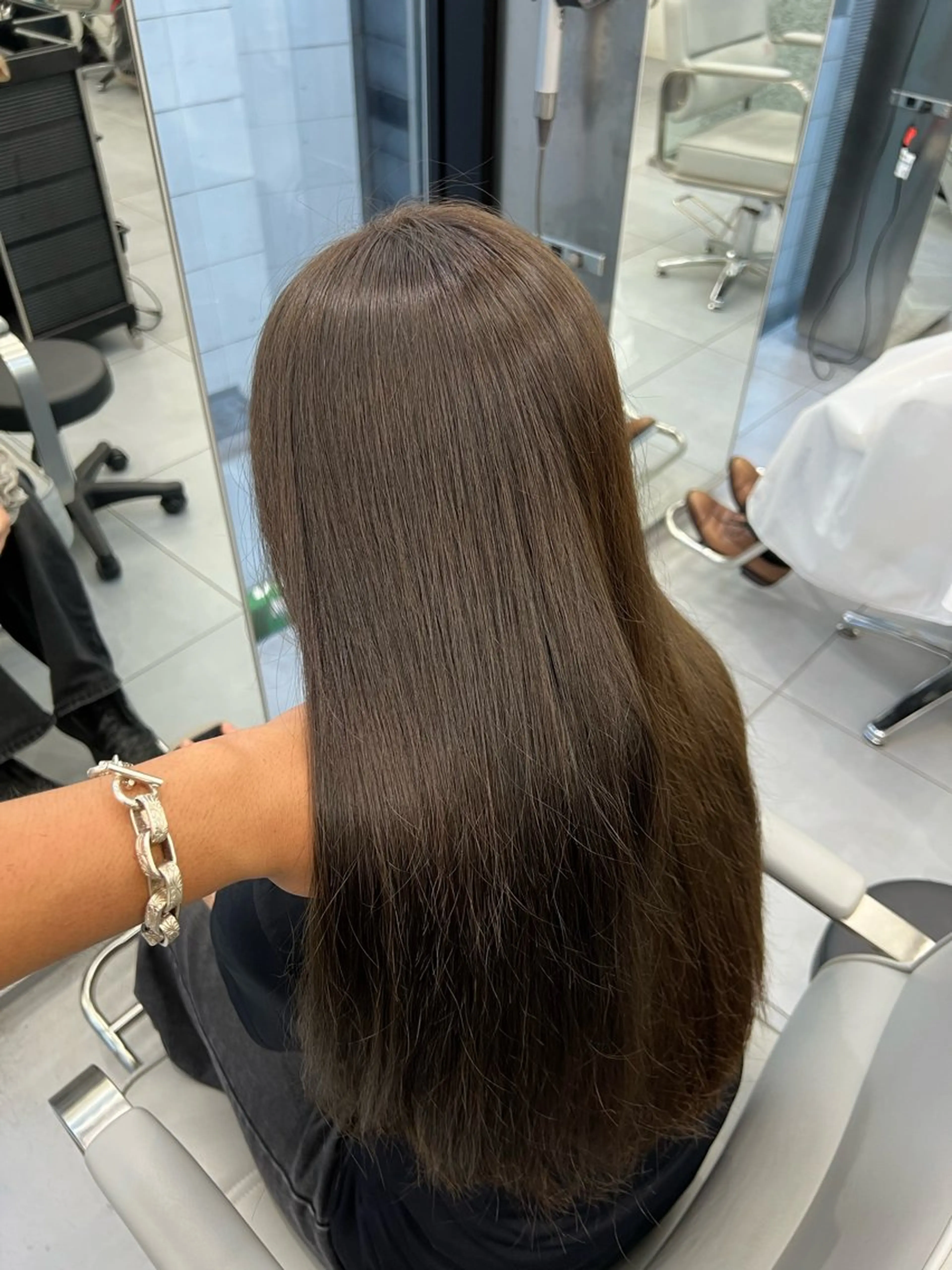 セミロング カット ヘアカラー トリートメント 韓国/顔周り/透明感 /レイヤー/ひなたのヘアスタイル