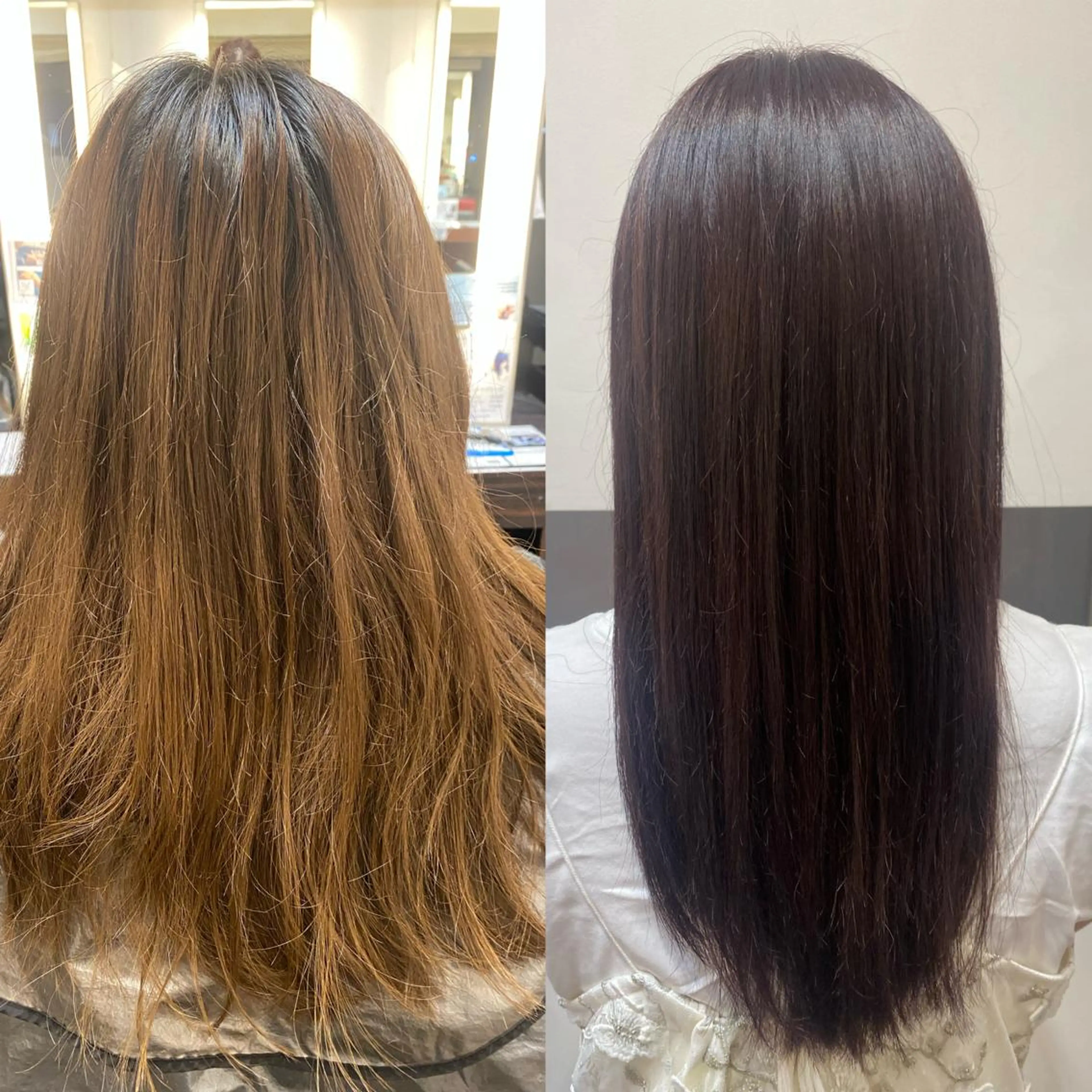 ロング akane/ 縮毛矯正/暖色のヘアスタイル