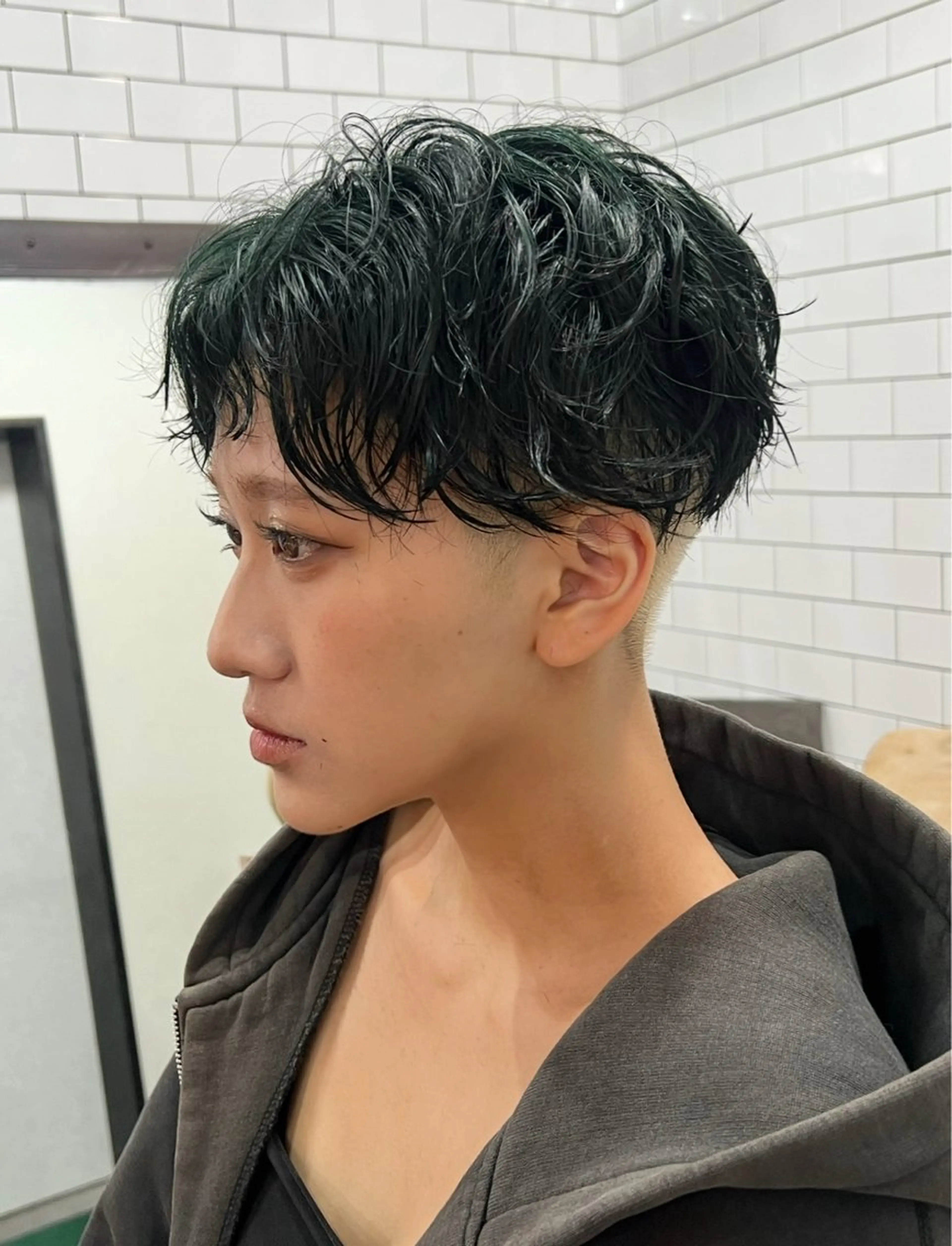 ショート カット パーマ 紙屋町ショート /ボブ　パーマ河内蓮のヘアスタイル