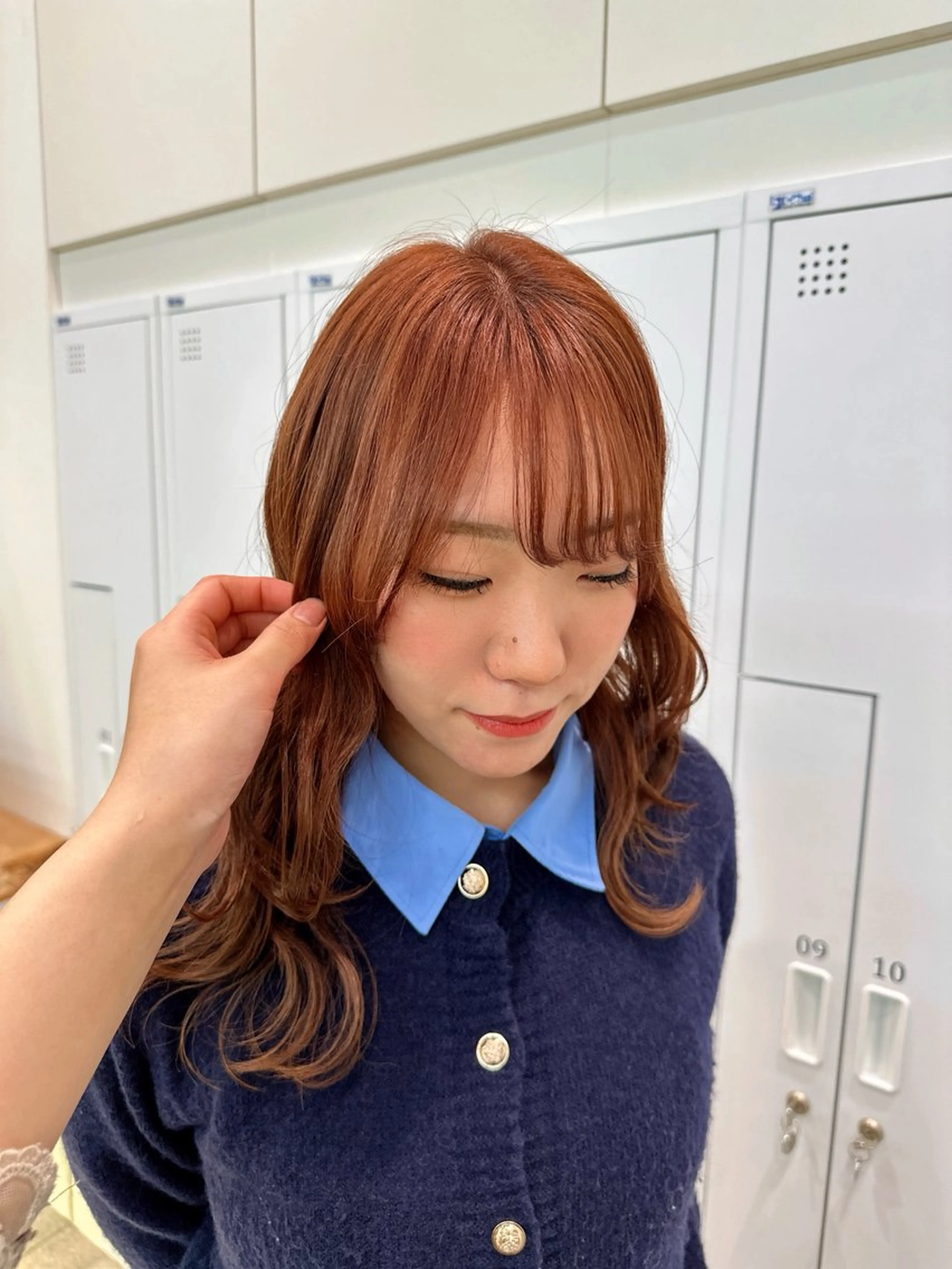 カラー オレンジ 渋谷/ sayakaのヘアスタイル