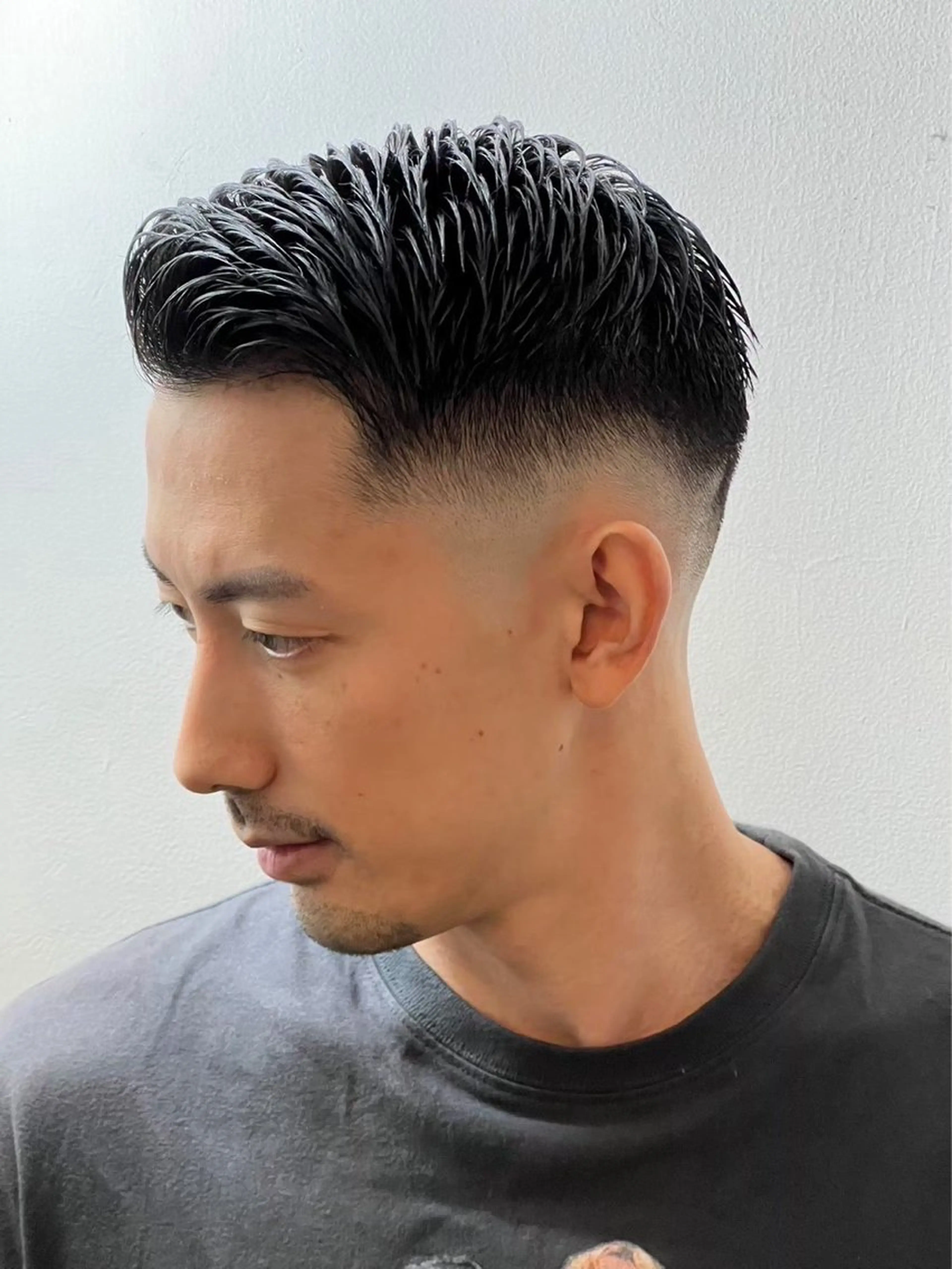 ミディアム ヒロ銀座barber shop 難波所属・つつみうち ふわりのヘアスタイル