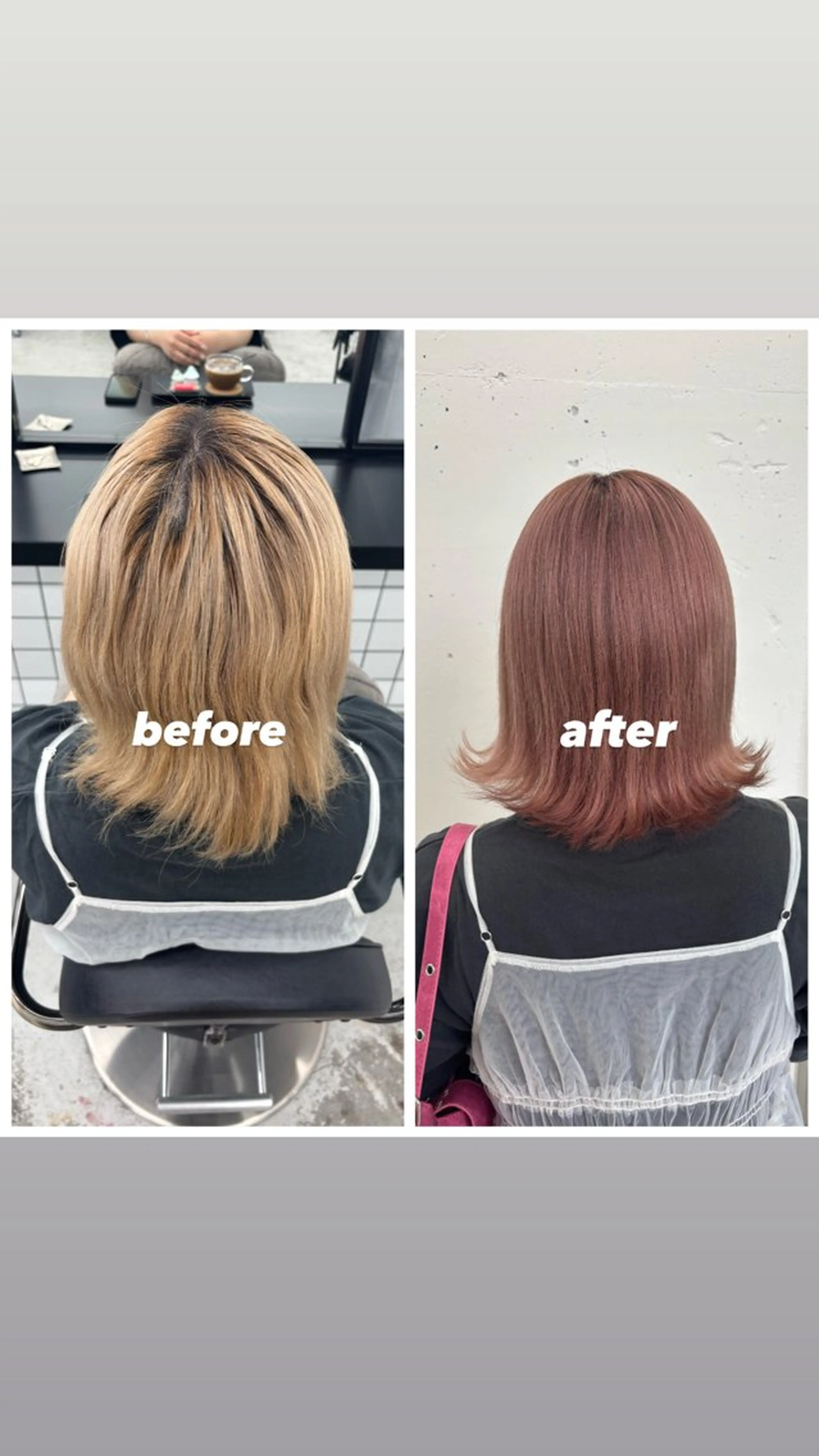 ミディアム カラー ハイトーンカラー ピンクカラー 🌼あいり🌼 JILLSTUDIOのヘアスタイル