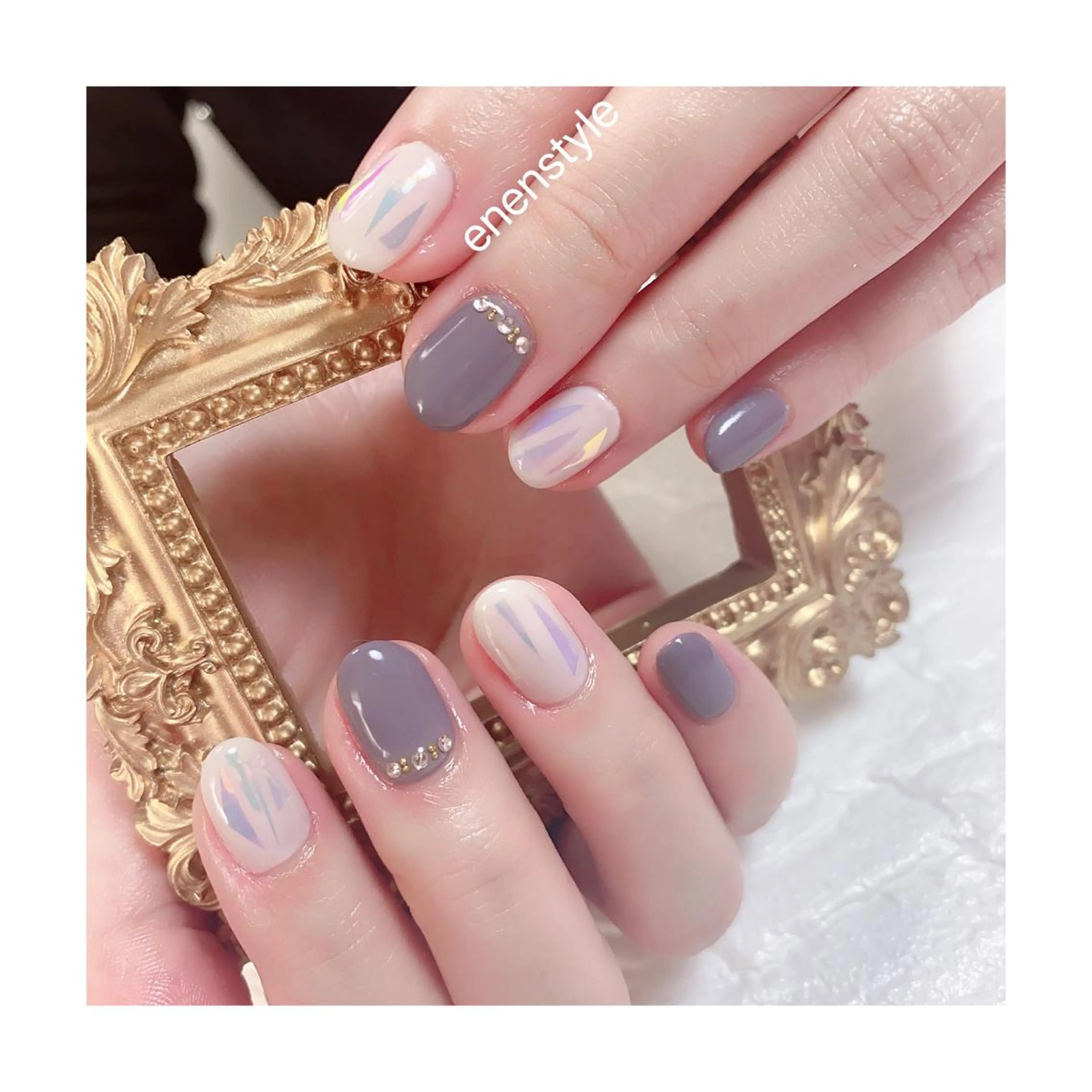 ショート ネイル ジェルネイル ニュアンスネイル オフィスネイル ワンカラーネイル パラジェル ハンドネイル 👑enen style👑のネイルデザイン
