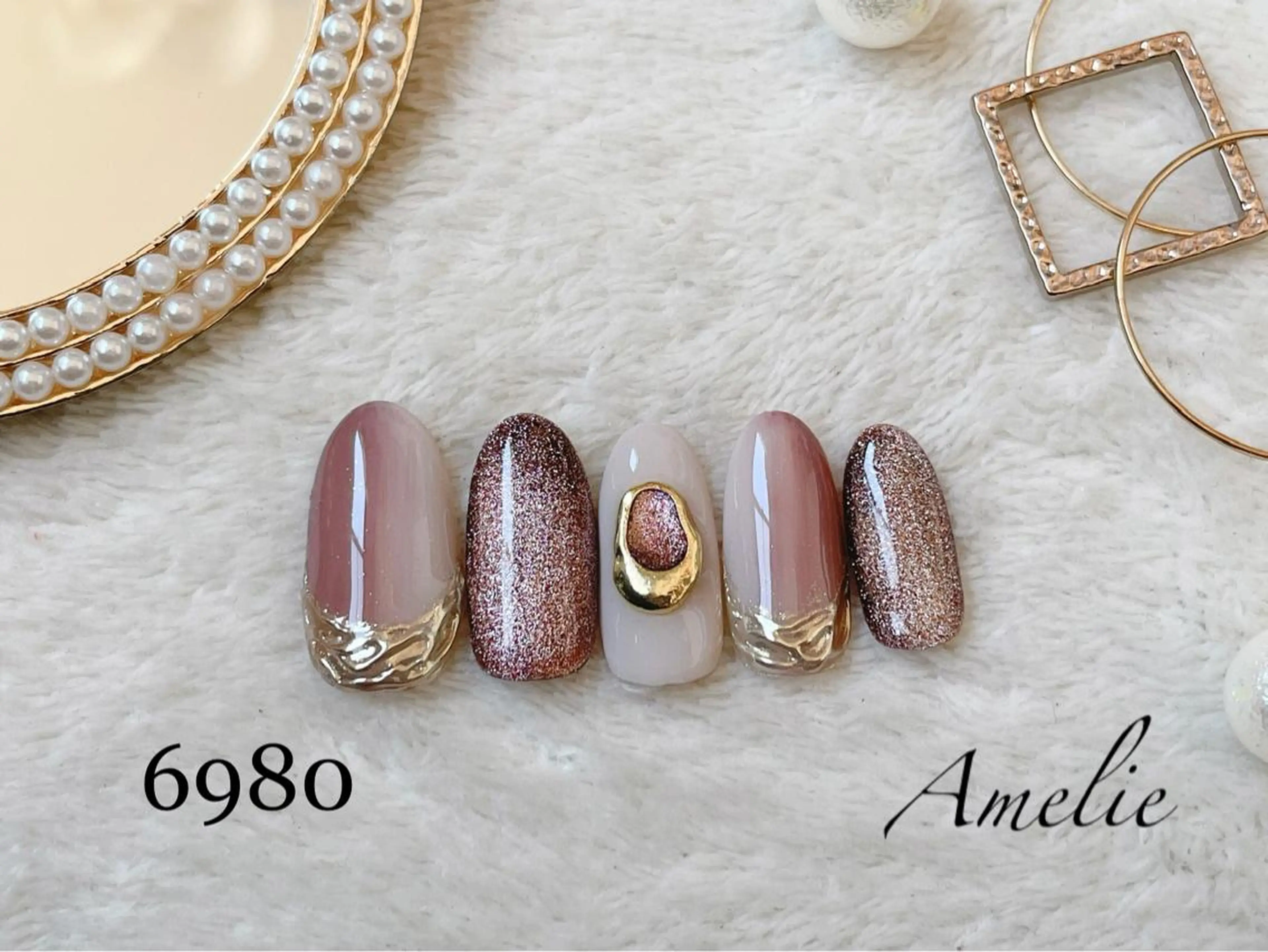 ネイル ハンドネイル いちじゅう あおいのネイルデザイン