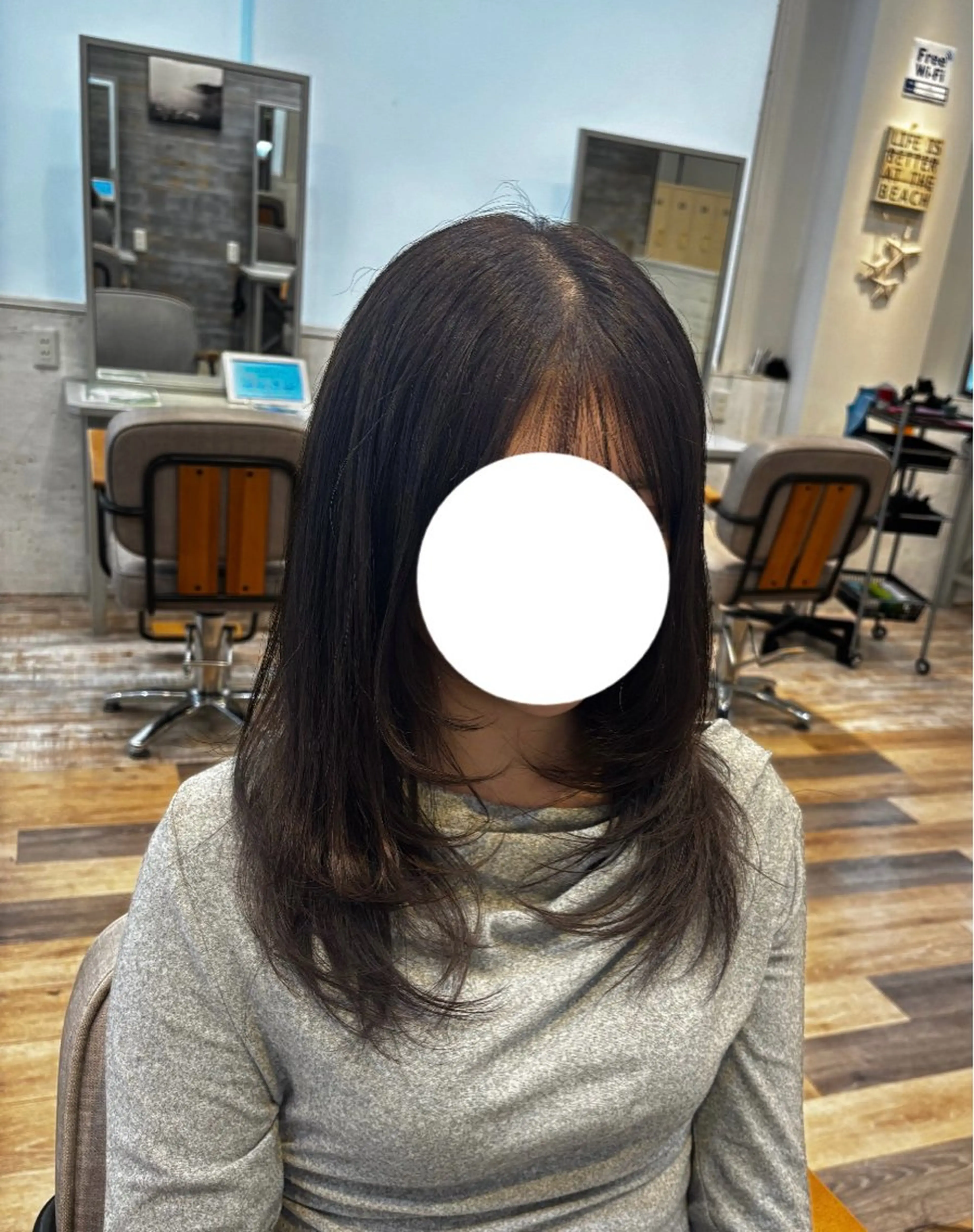 ミディアム カット ヘアカラー あすか/ 松本/モデル募集中のヘアスタイル