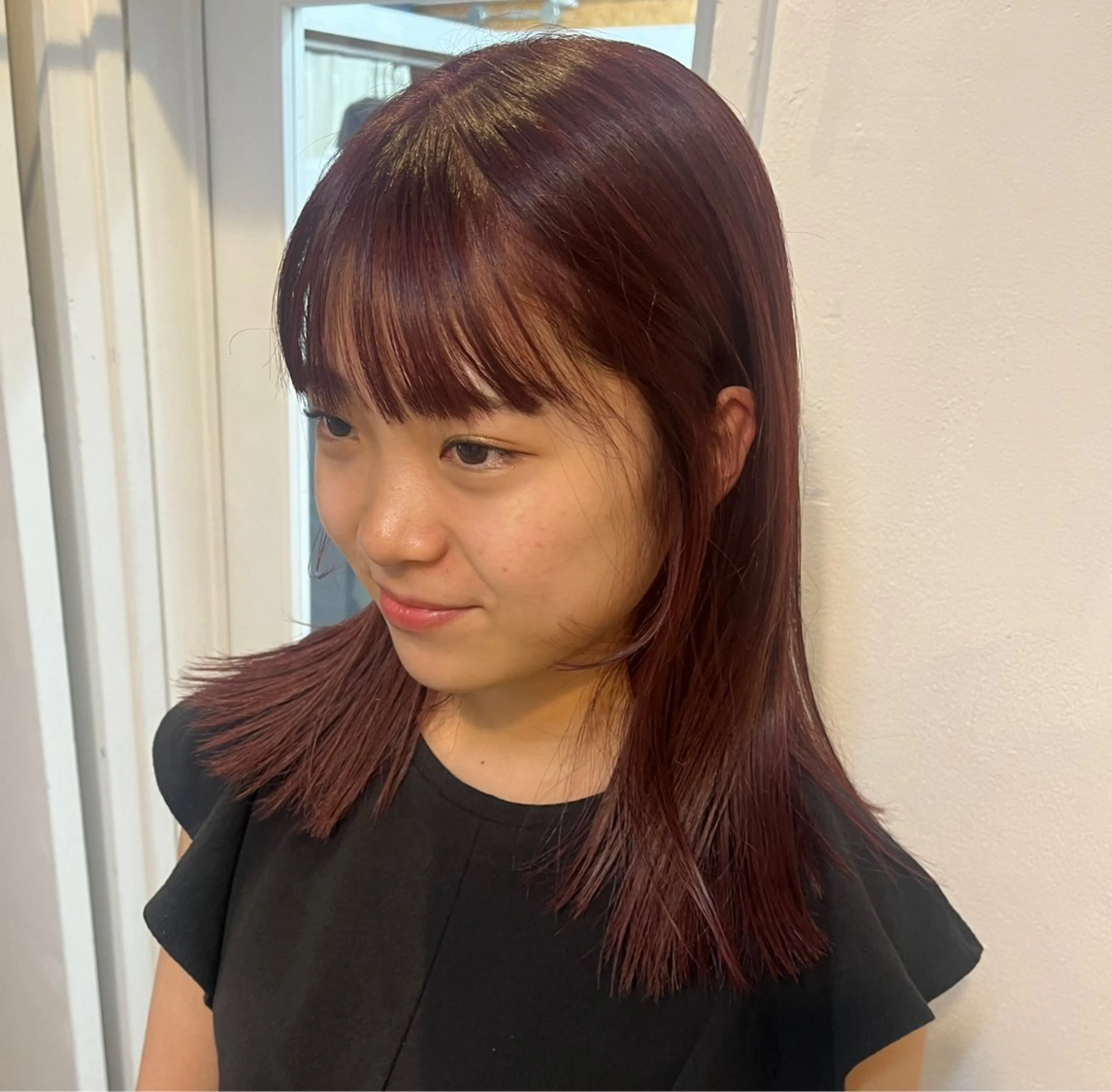 ミディアム ボブパーマ🥣KON コンナツミのヘアスタイル