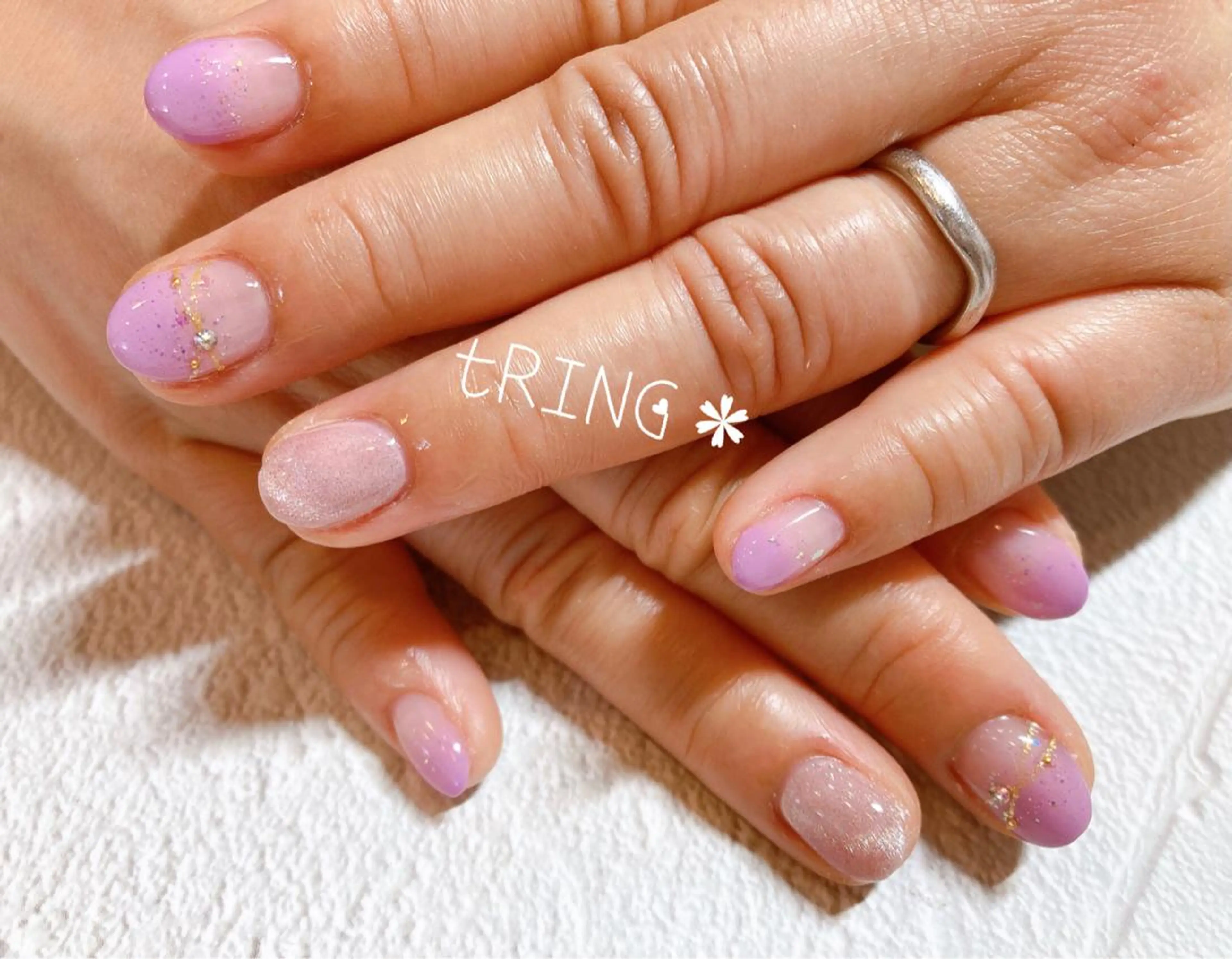 ネイル ハンドネイル tRING* しいの木台のネイルデザイン