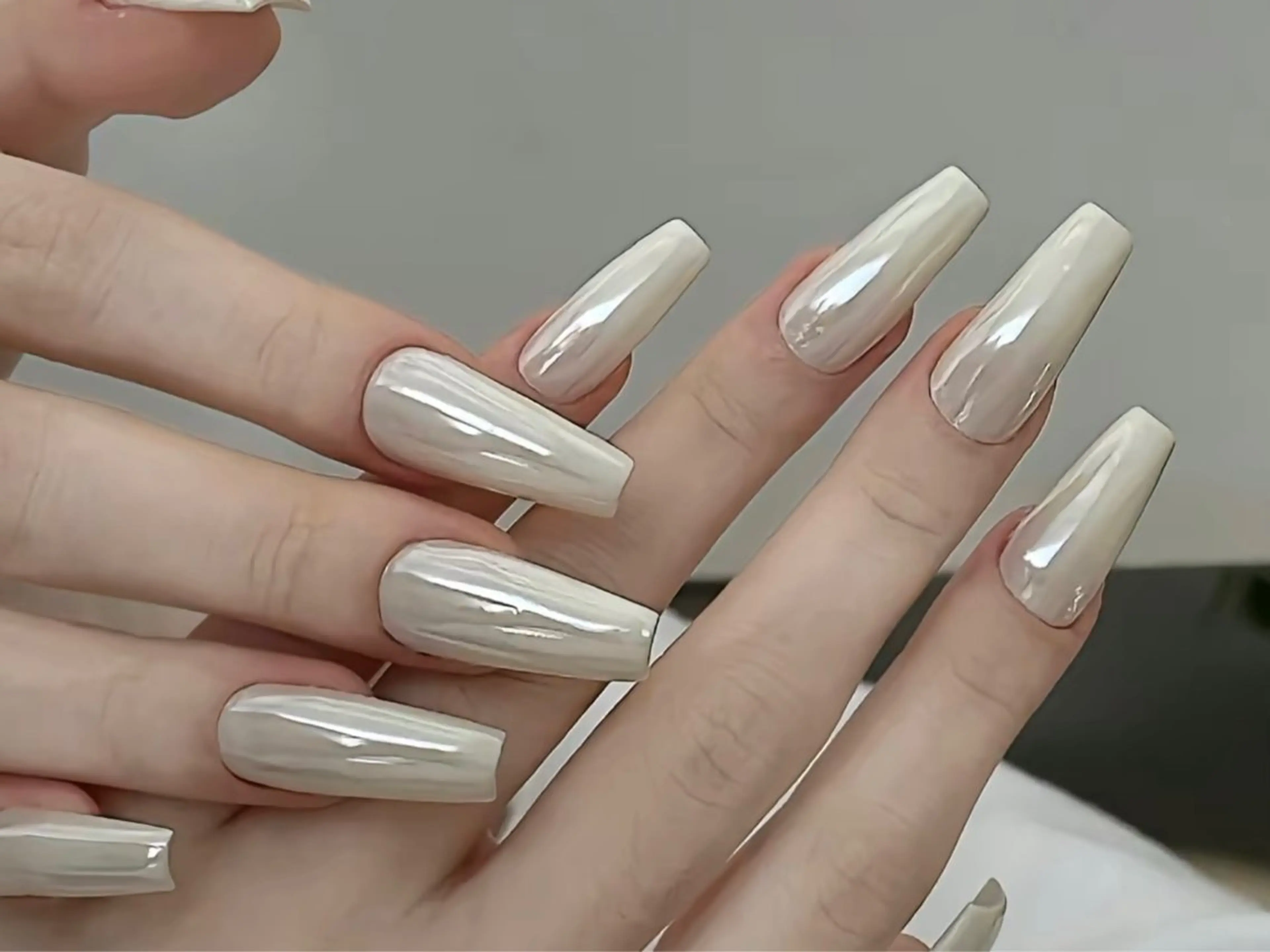 ネイル 長さ出し ジェルネイル キラキラネイル 大理石ネイル(マーブル) ニュアンスネイル Morpho nailのネイルデザイン