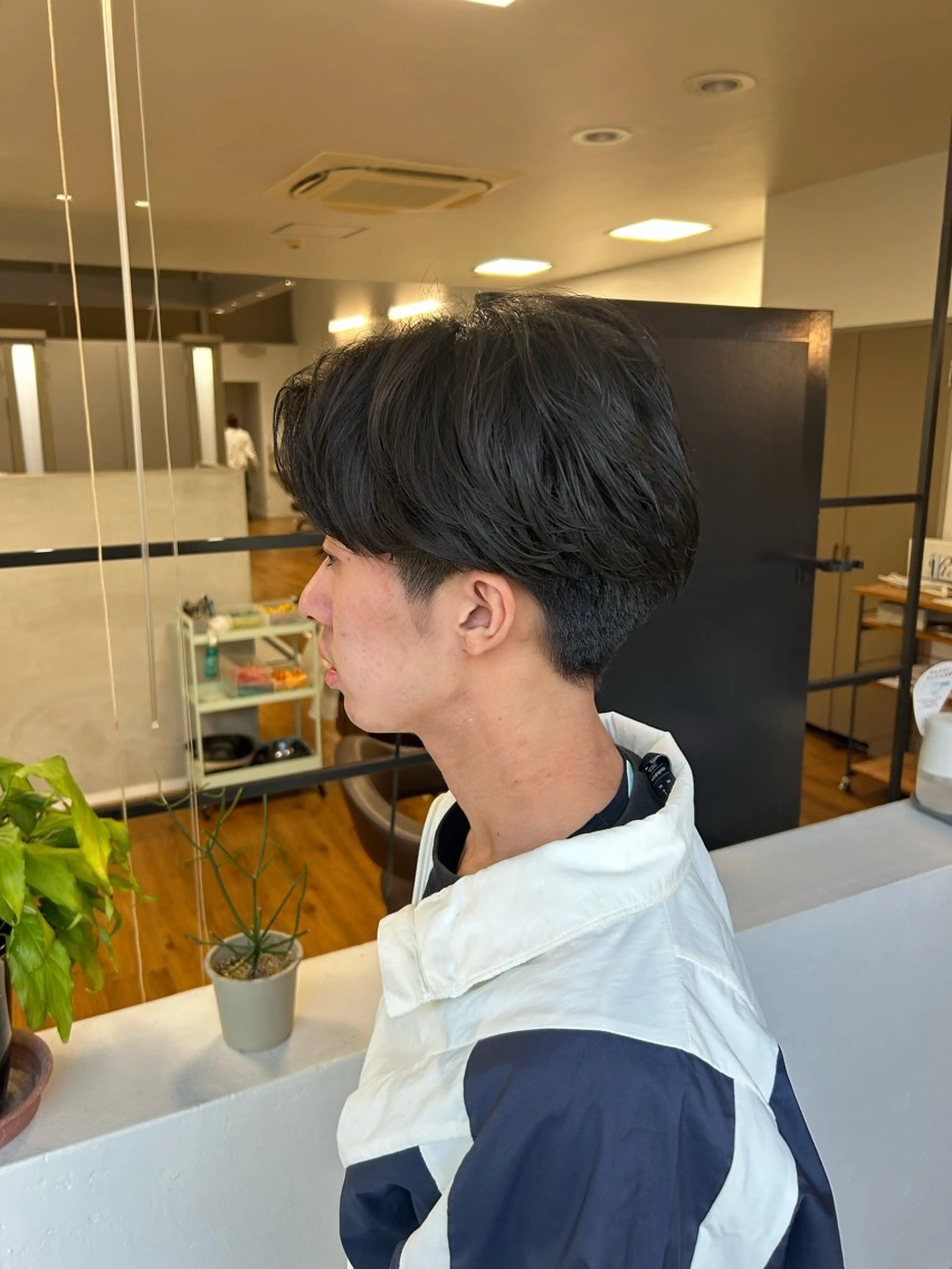 パーマ メンズ ながの みさきのヘアスタイル