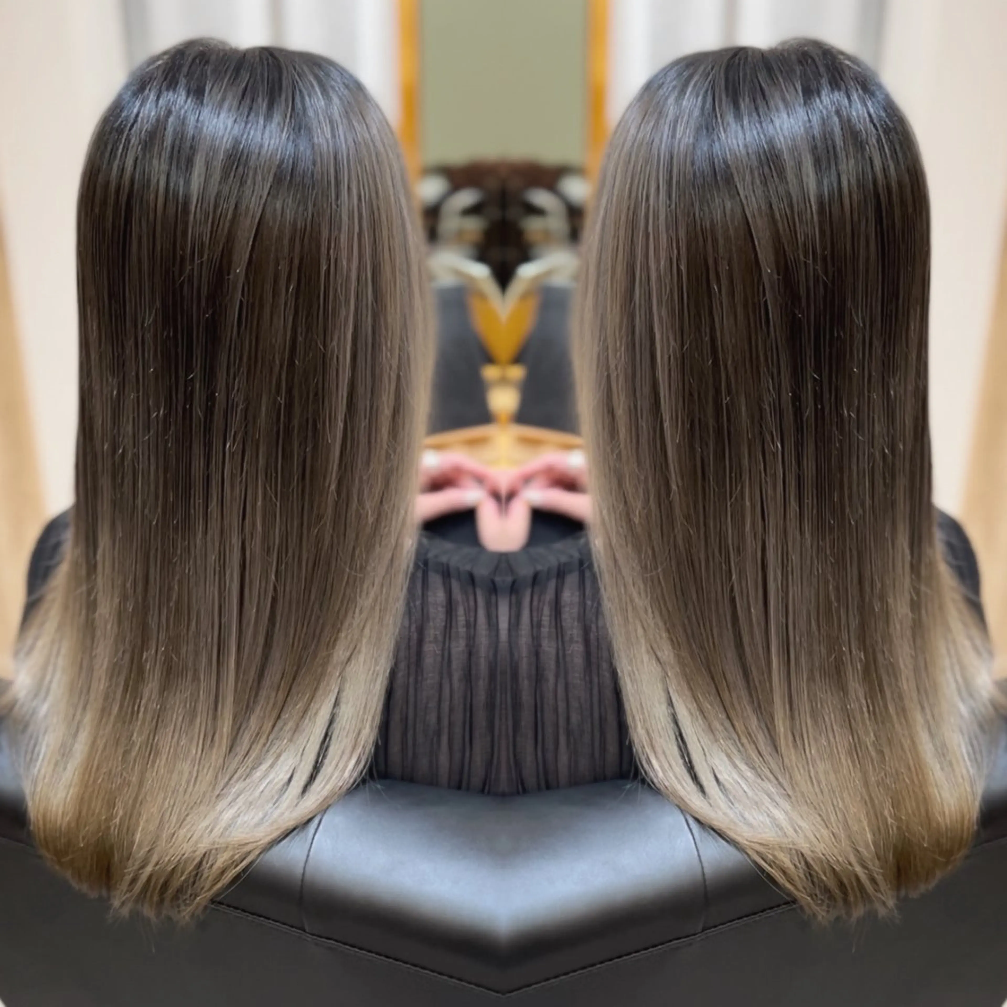 ロング レイヤーカット 🤍デザインカラー 特化🤍HIROのヘアスタイル