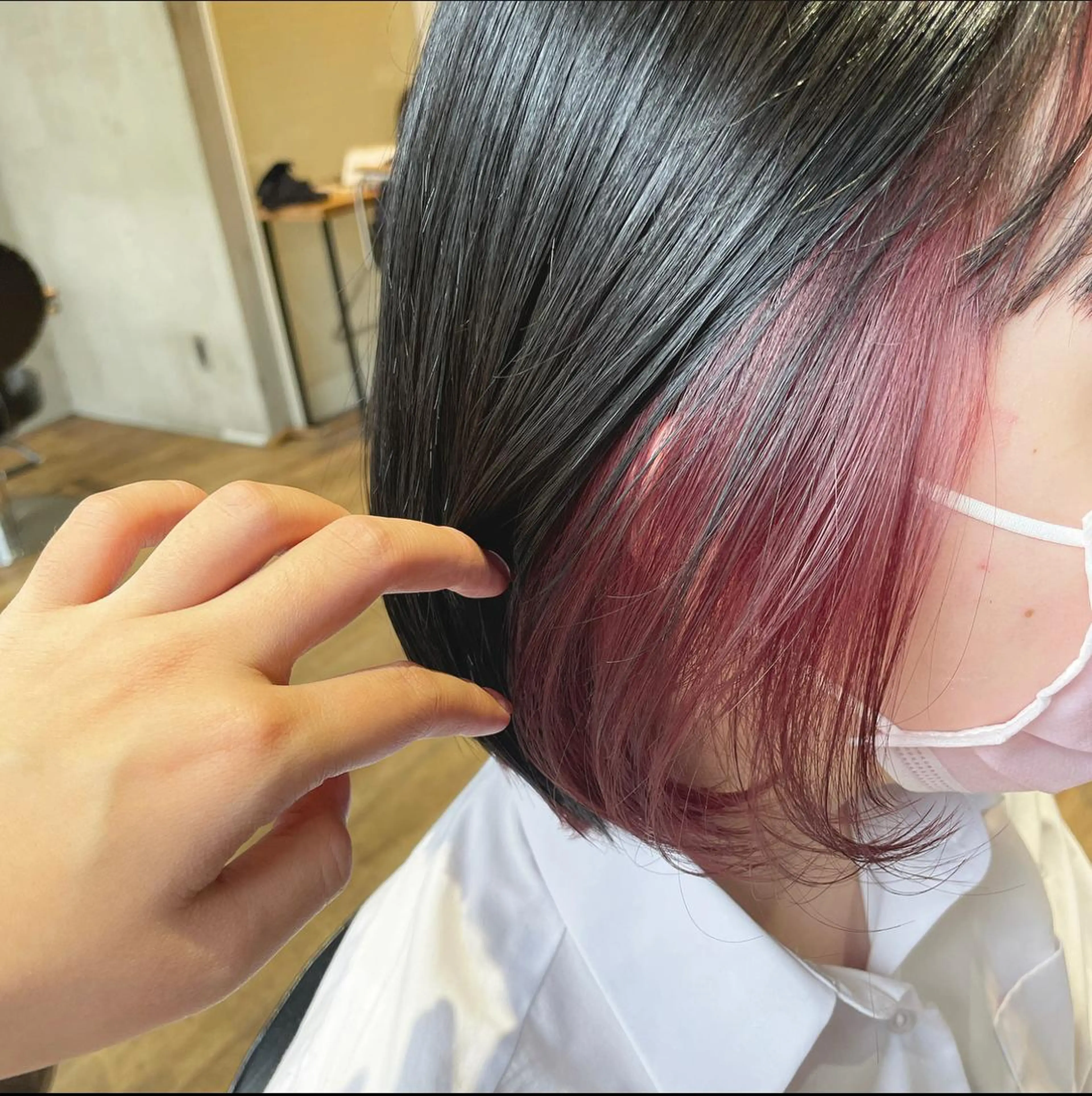 ミディアム カラー ヘアアレンジ ハイトーンカラー インナーカラー トリートメント La fith hair cheval　熊本店所属・【 Lafith 】 WAKOのヘアスタイル