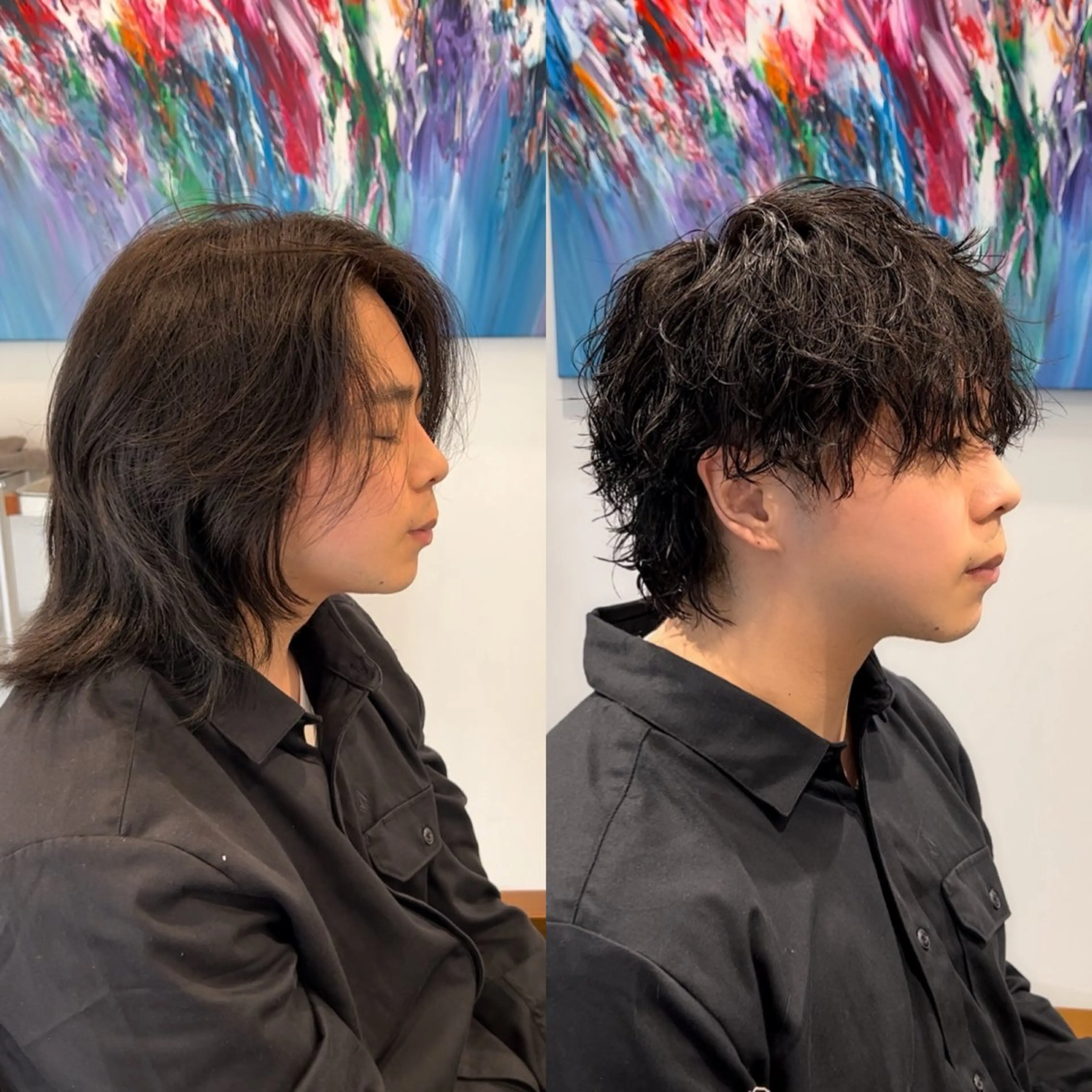 パーマ リベイルけんた モデル募集のヘアスタイル