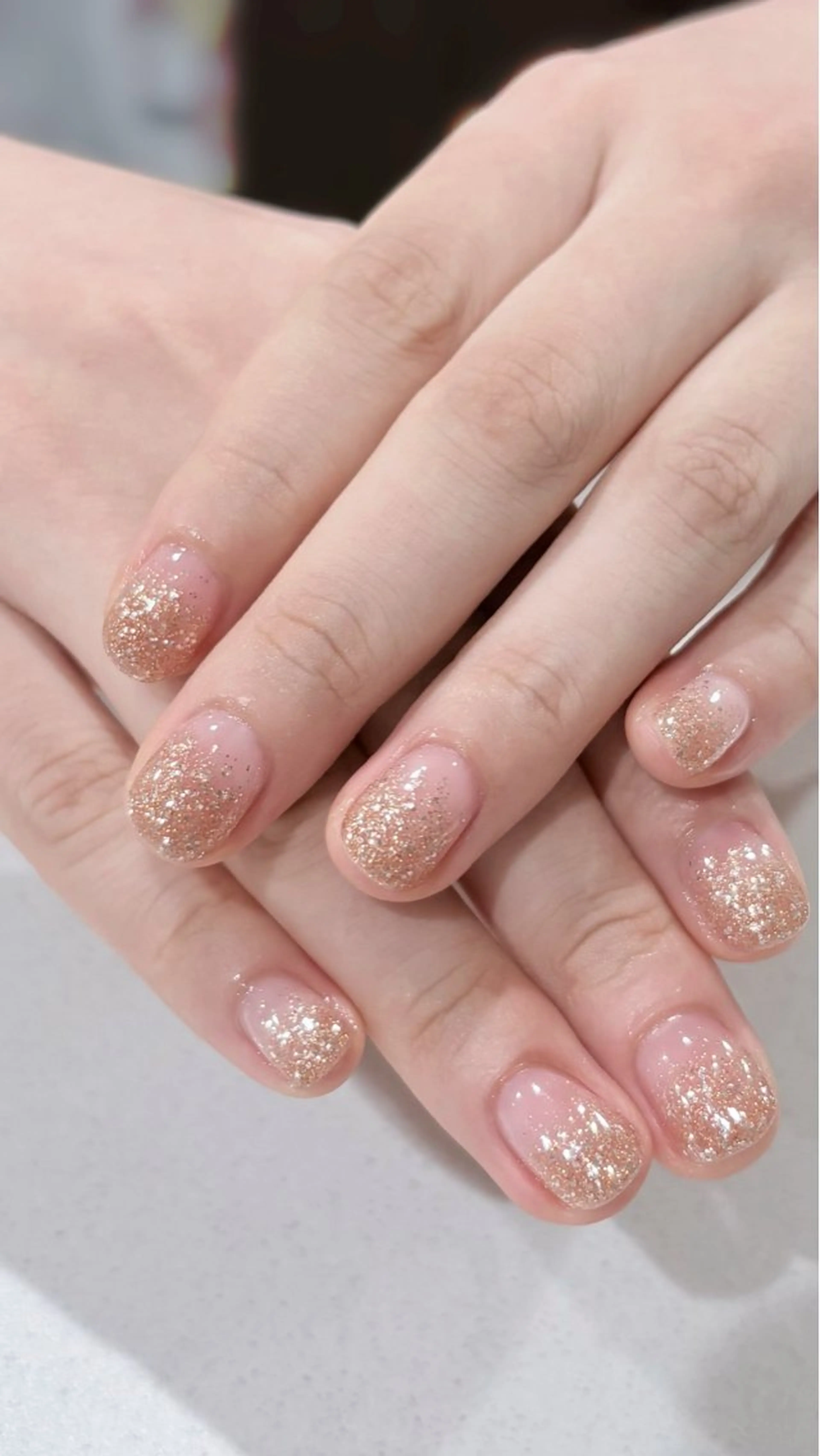 ネイル グラデーション キラキラネイル ラメ(グリッター) ハンドネイル mute. maoのネイルデザイン