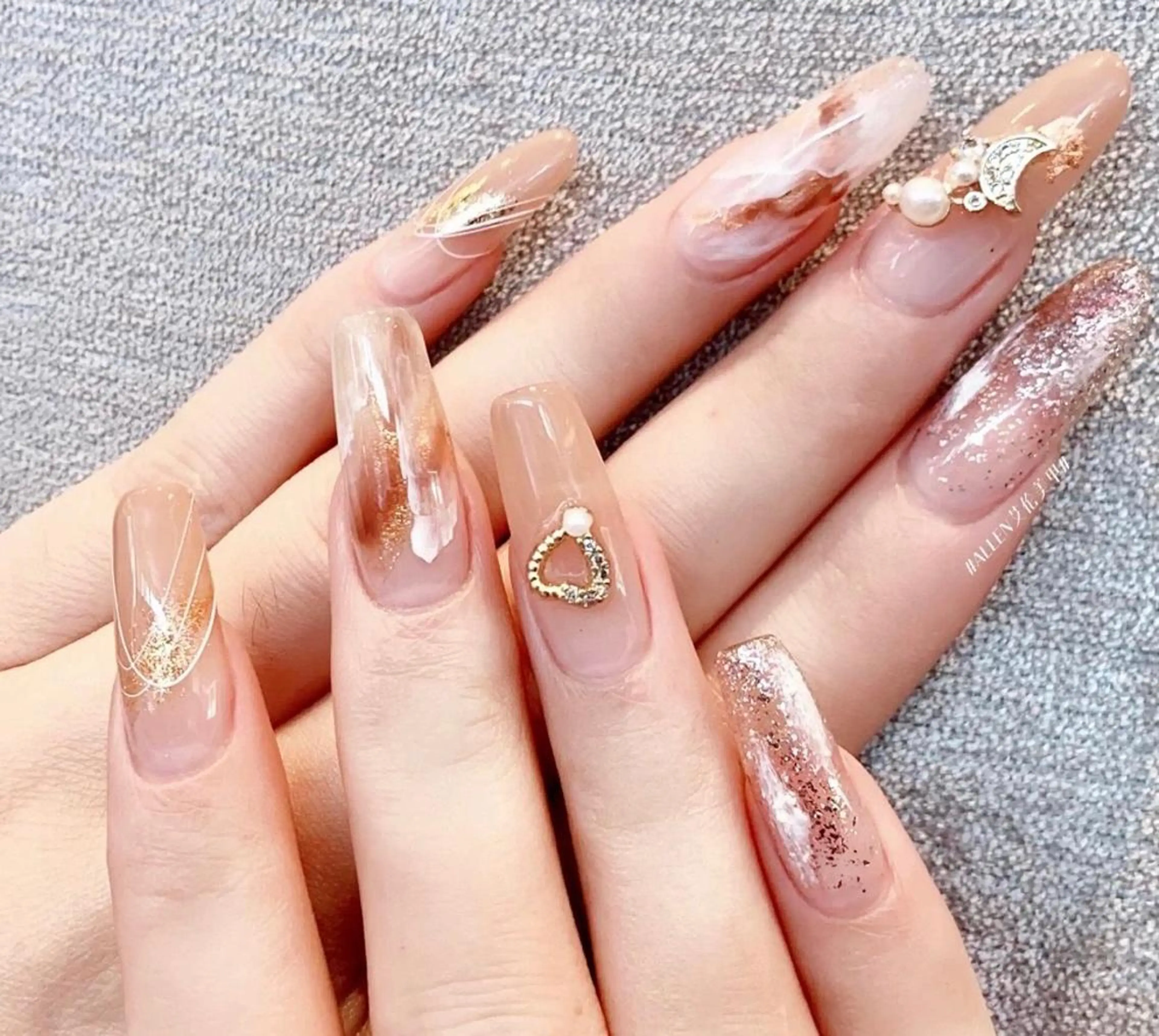 ネイル 持ち込み ハンドネイル fleur nailのネイルデザイン