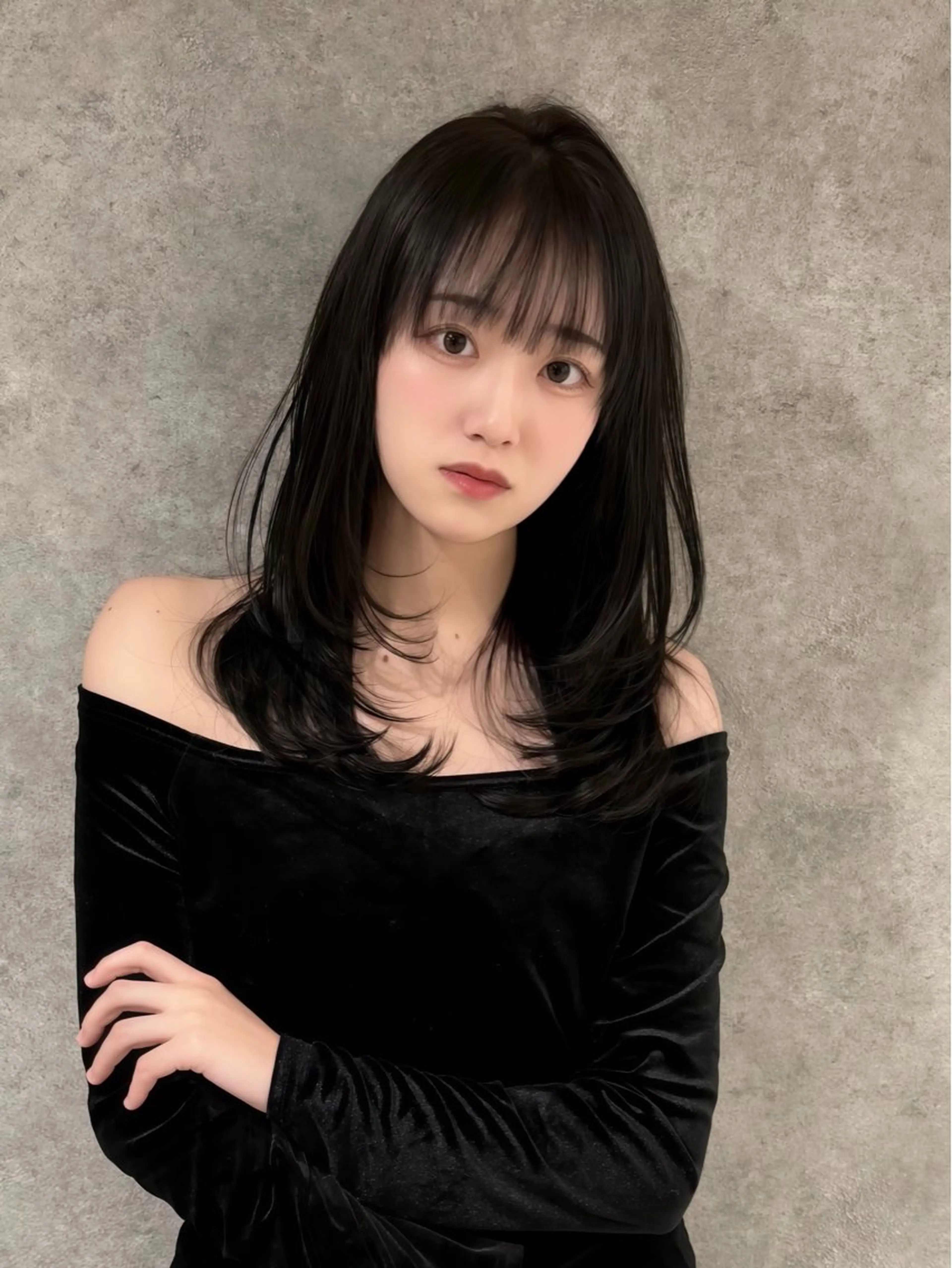 ロング 縮毛矯正 トリートメント 髪質改善縮毛矯正 ◽️河野泰貴のヘアスタイル