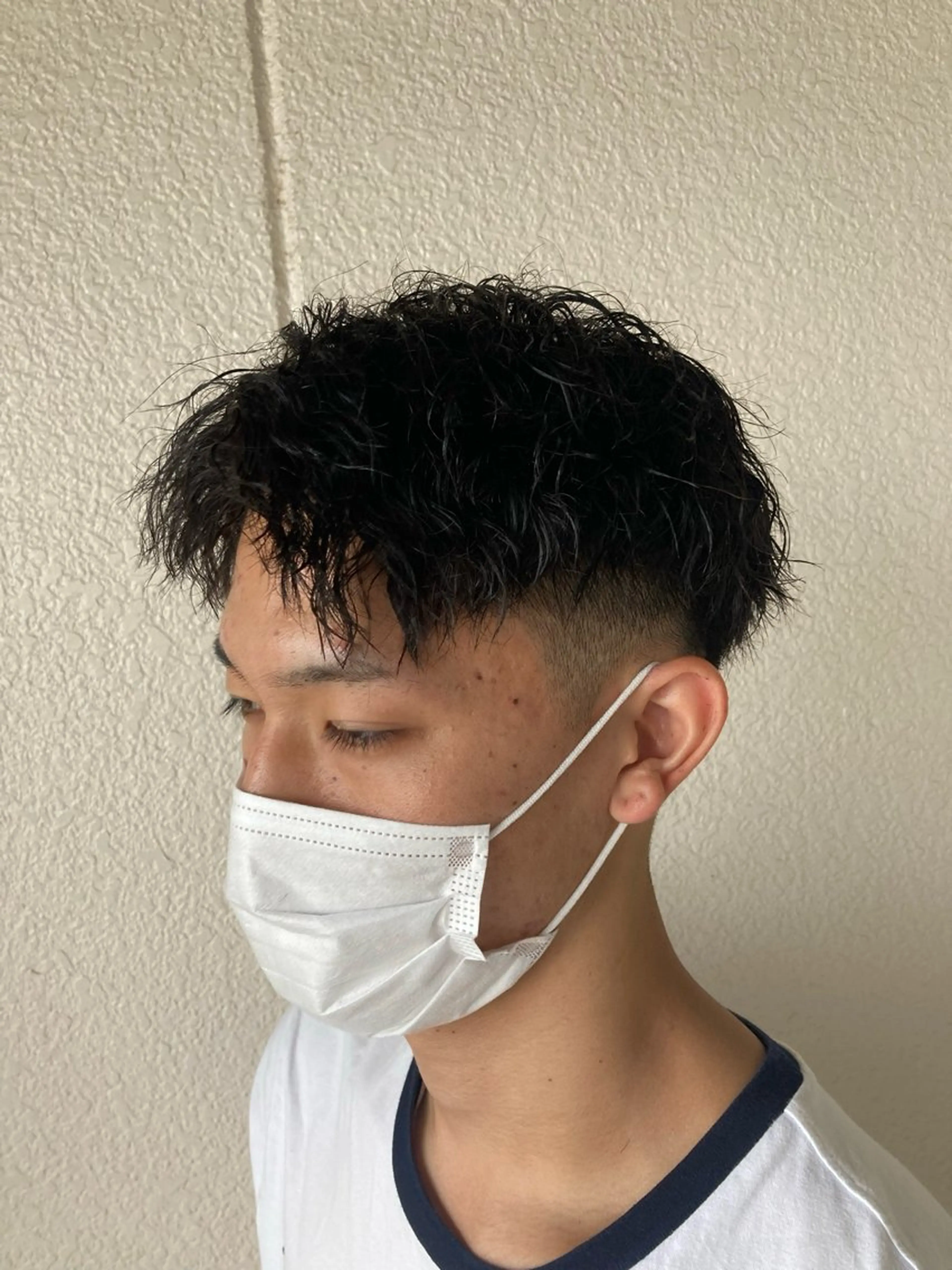 パーマ メンズ カット パーマ 加納 孝也のヘアスタイル