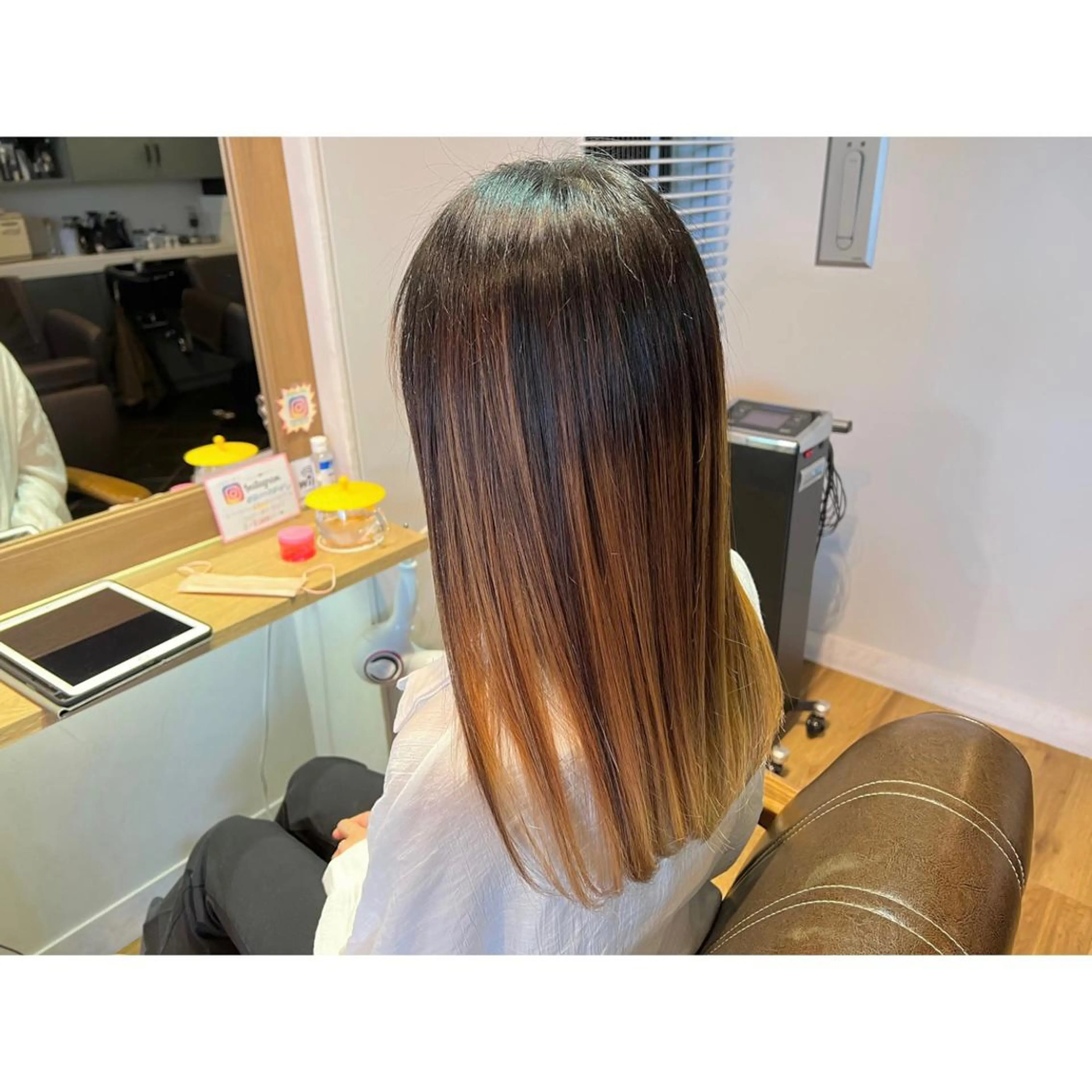 ロング カラー 髪質改善 トリートメント ツキダテ ユイのヘアスタイル