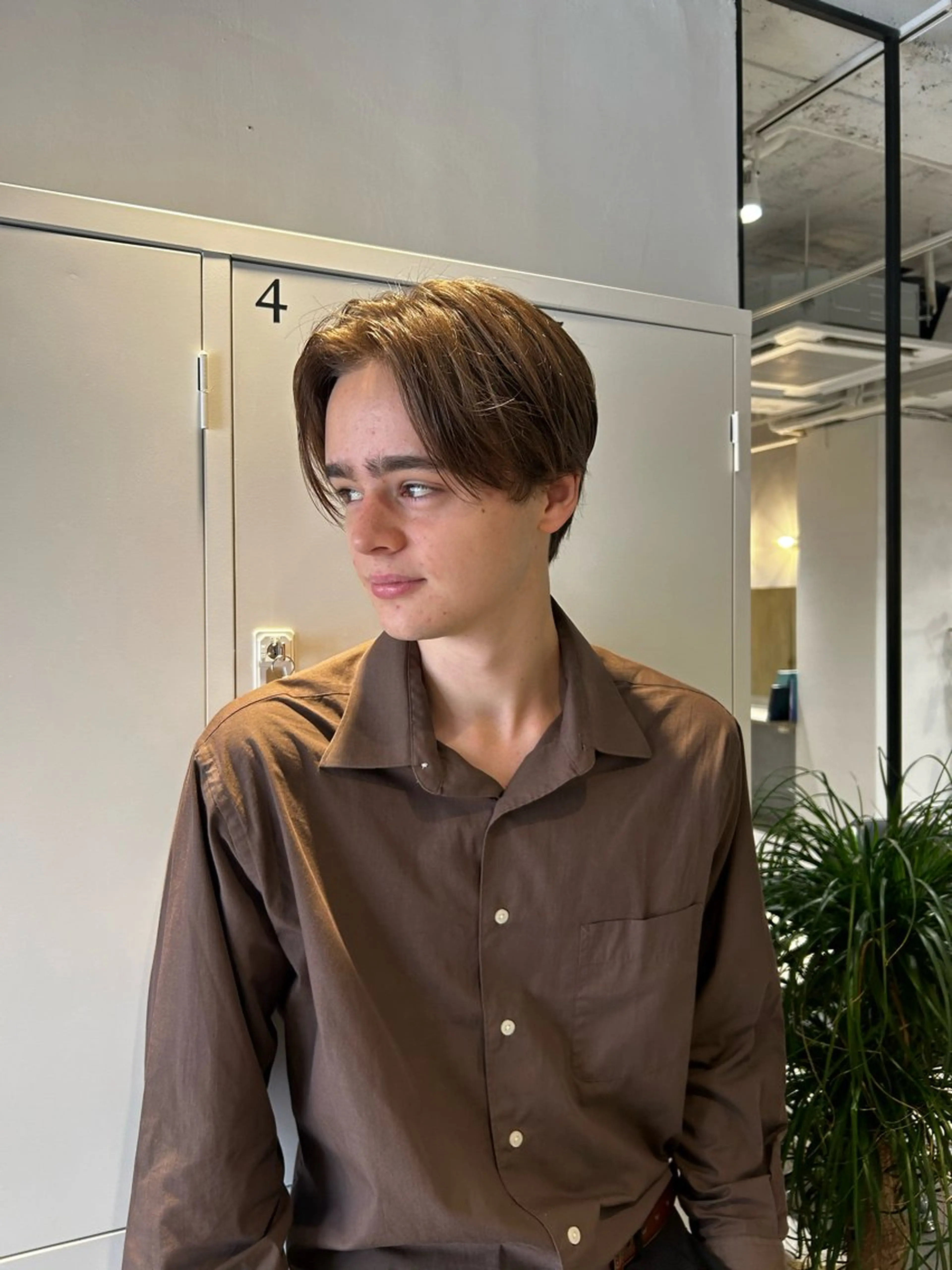 メンズ カット パーマ SAHO /縮毛矯正 /オリーブ🌿のヘアスタイル