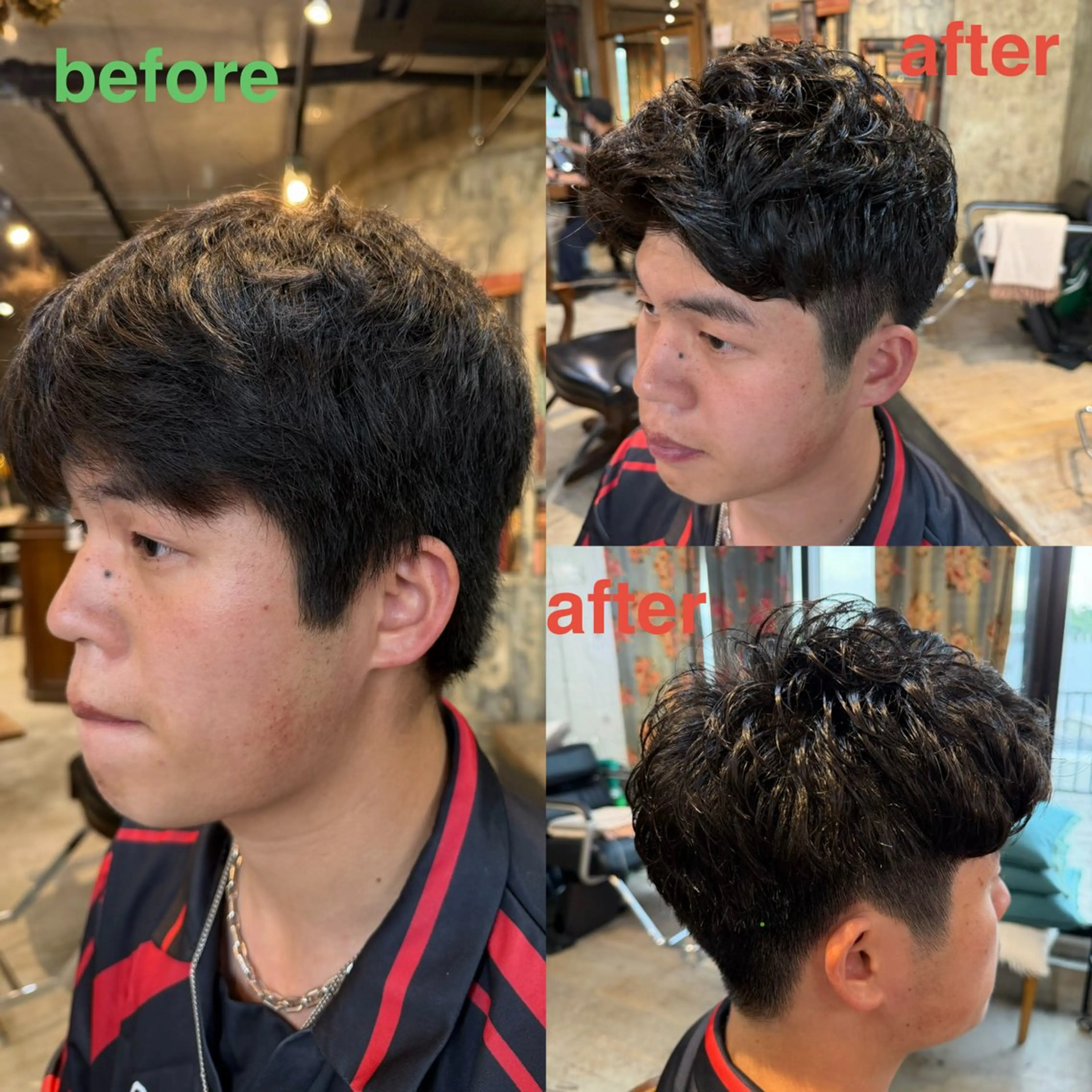 ショート メンズ メンズパーマ 刈り上げ カット パーマ ヘッドスパ 🍀Ryosuke 🍀のヘアスタイル