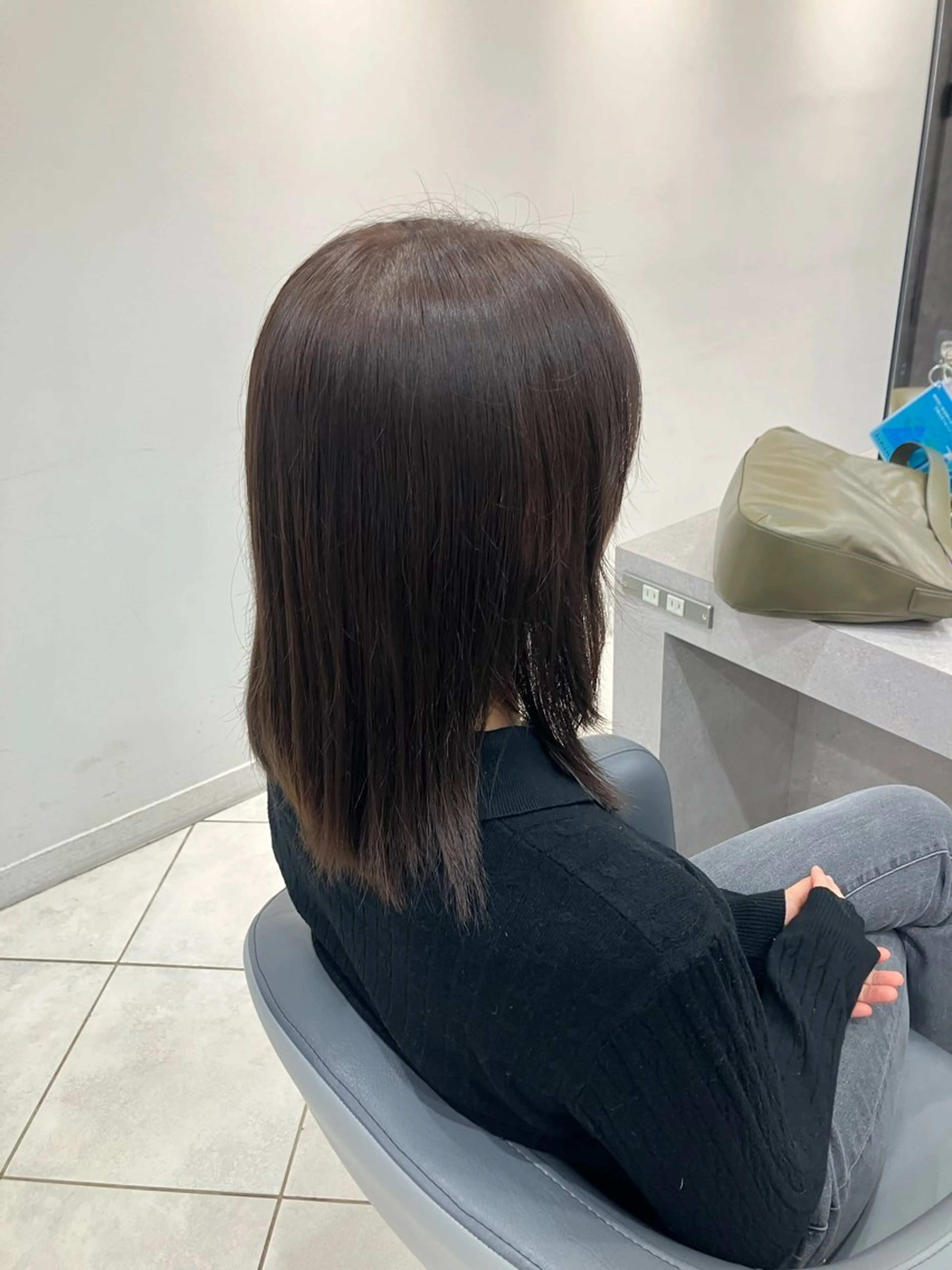 ミディアム カラー 沼尻 心のヘアスタイル