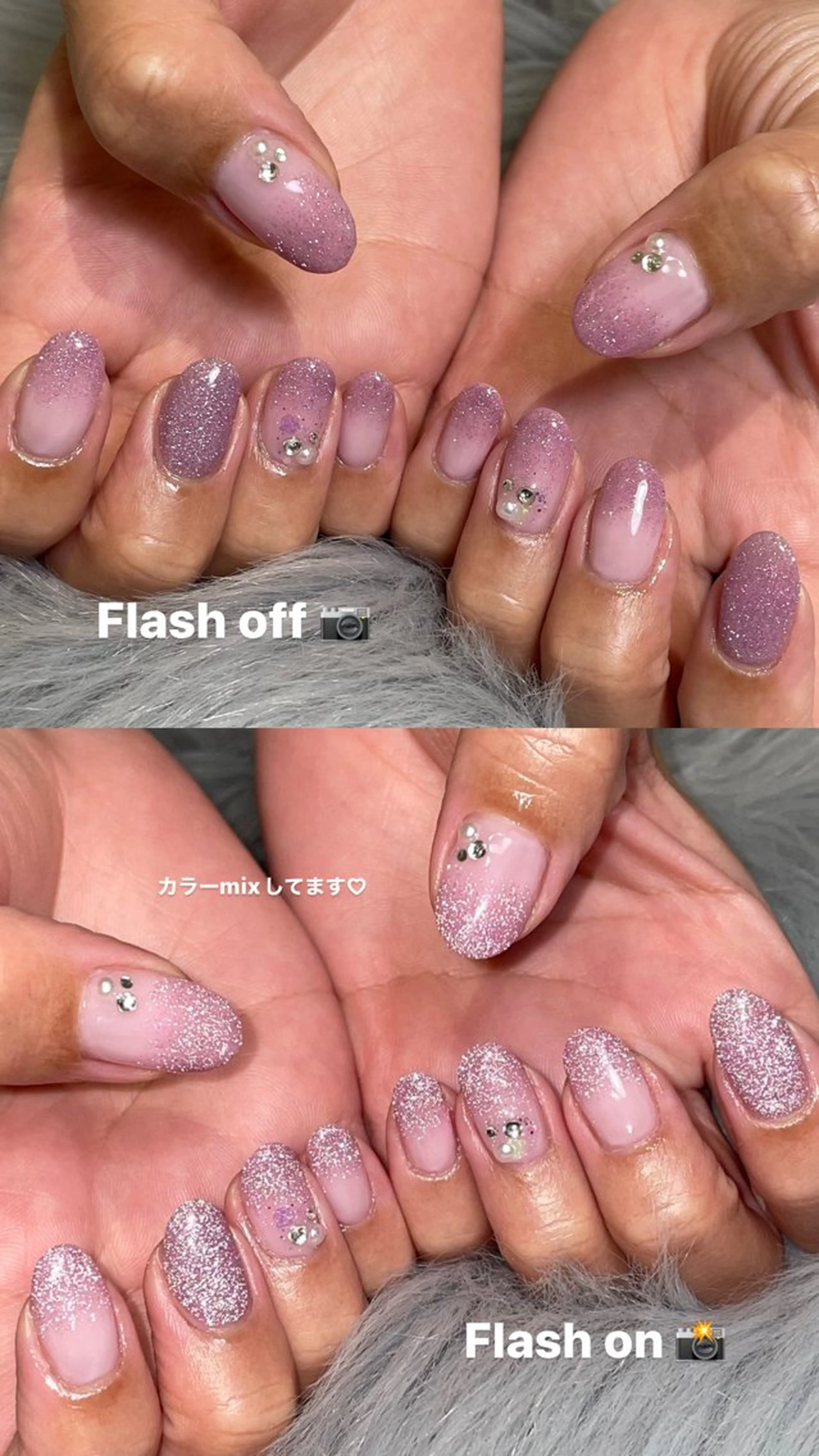 ネイル ラメ(グリッター) RICO NAIL所属・RICO Nail パーツつけ放題🌈のネイルデザイン