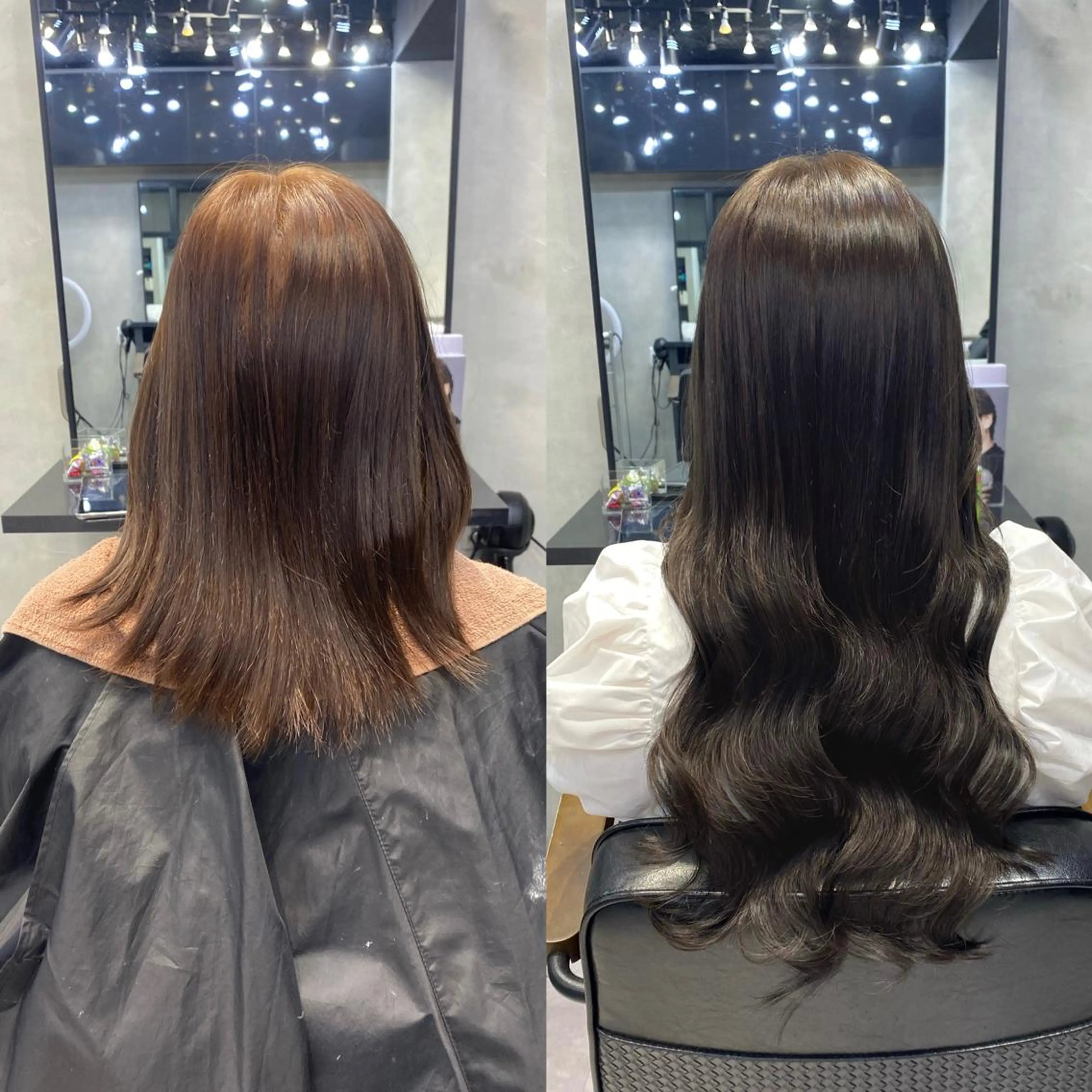 ロング カラー ヘアアレンジ シールエクステ アッシュ バレイヤージュ ベージュカラー ブリーチ ar+ ❤︎ maiのヘアスタイル