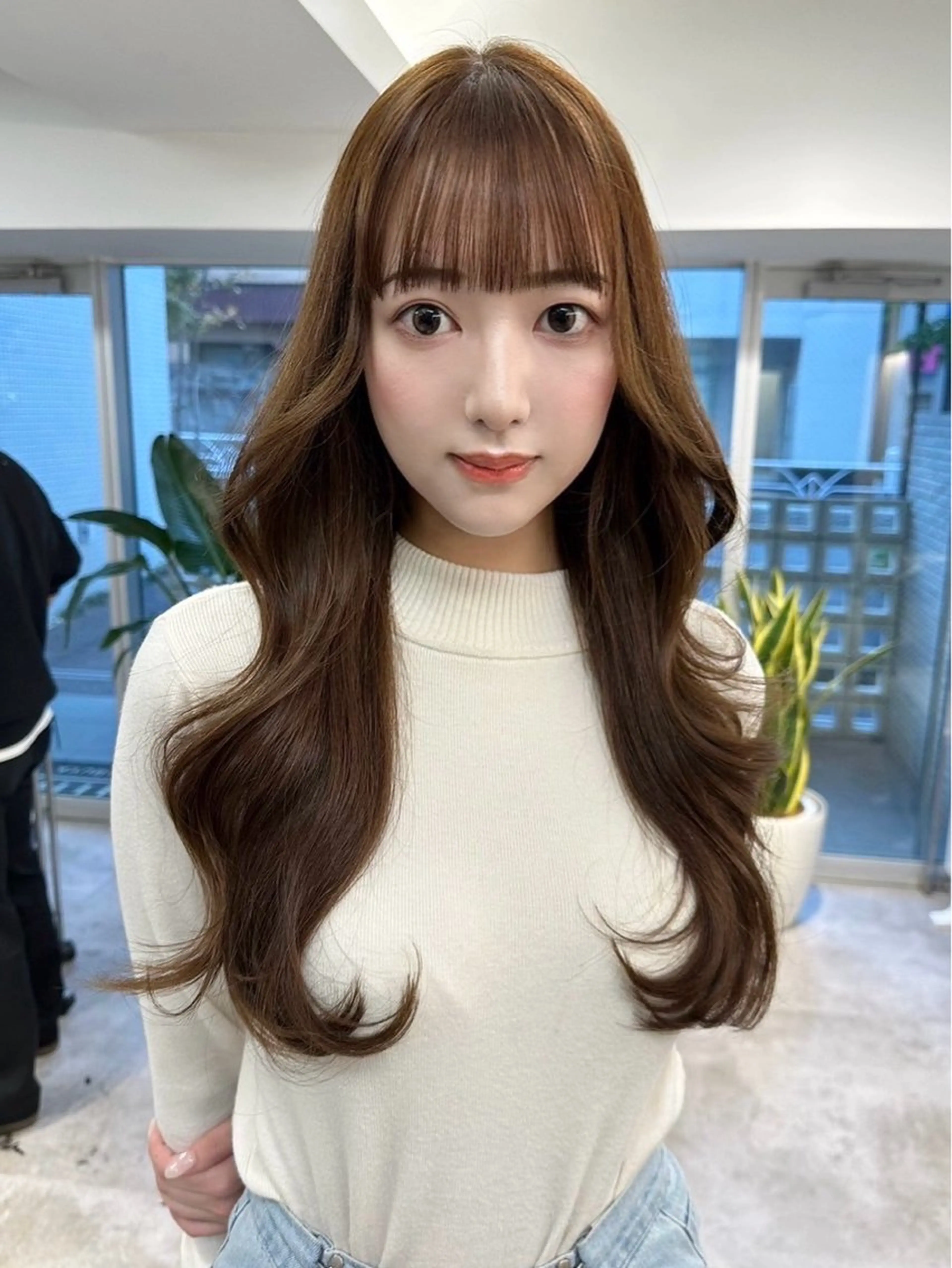 ミディアム カラー 韓国ヘア 店長NEGIのヘアスタイル