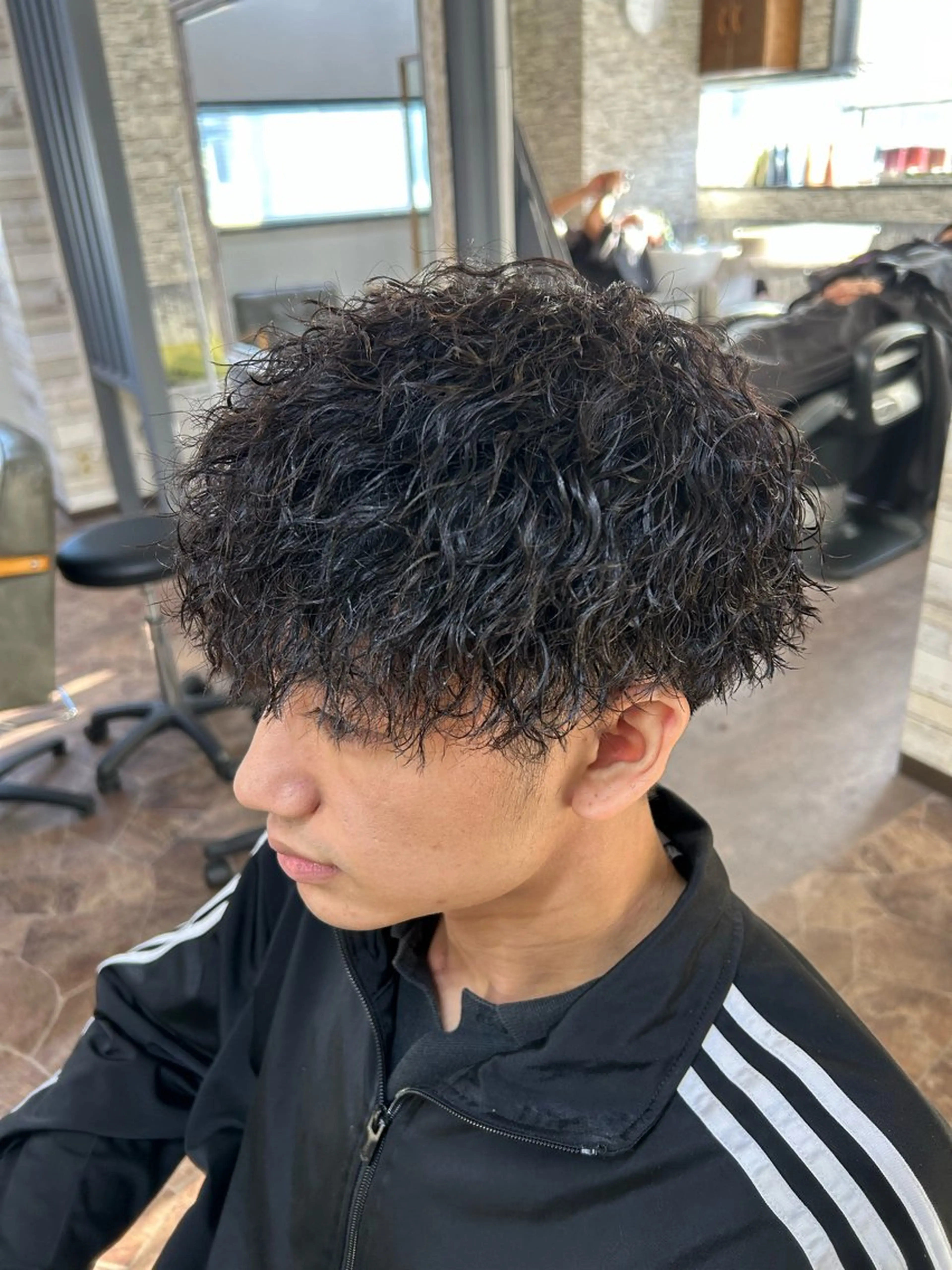 ショート パーマ メンズ カット パーマ HRK1st RYOKIのヘアスタイル