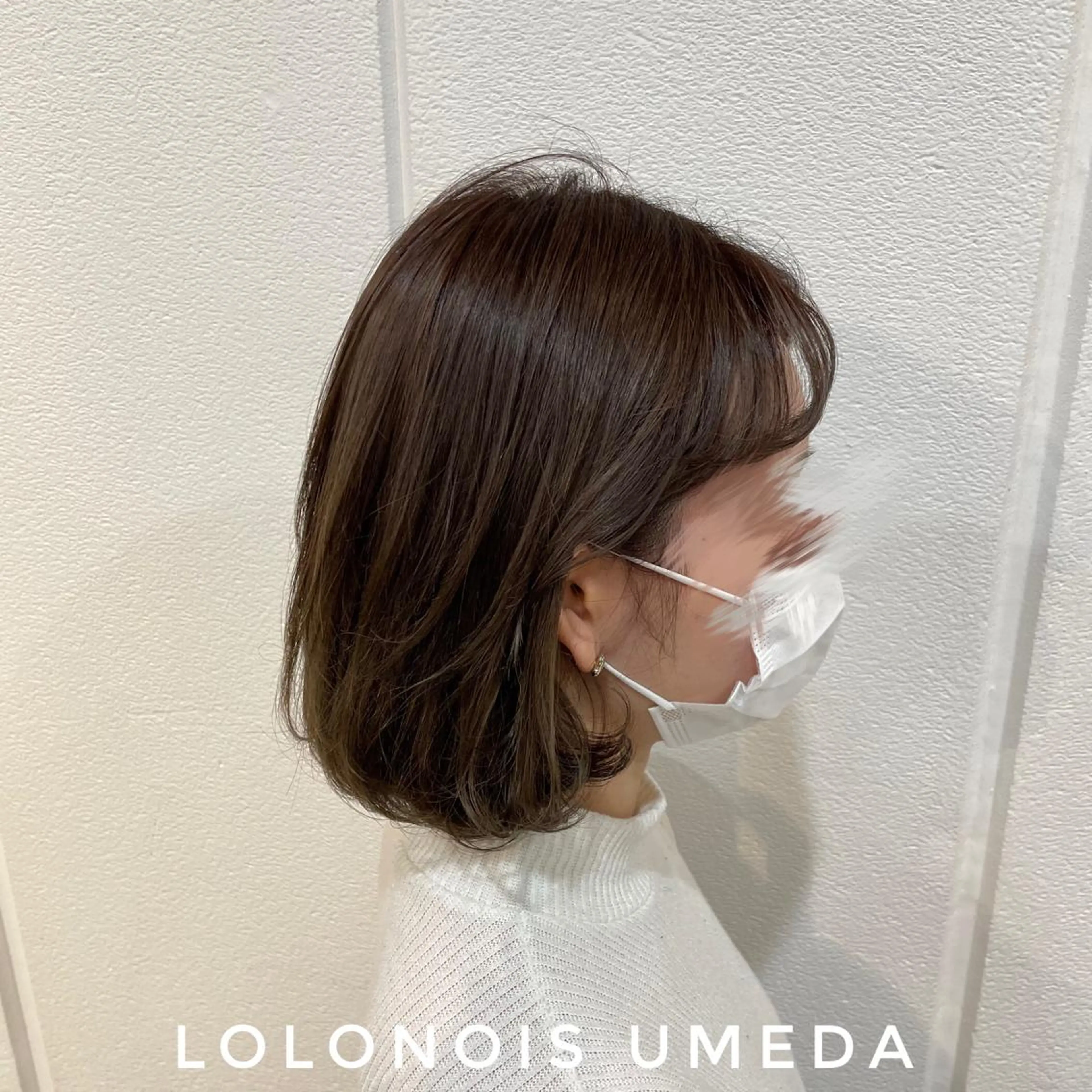 ミディアム カラー タンバルモリ Lolonois梅田 /Okazaki:)のヘアスタイル
