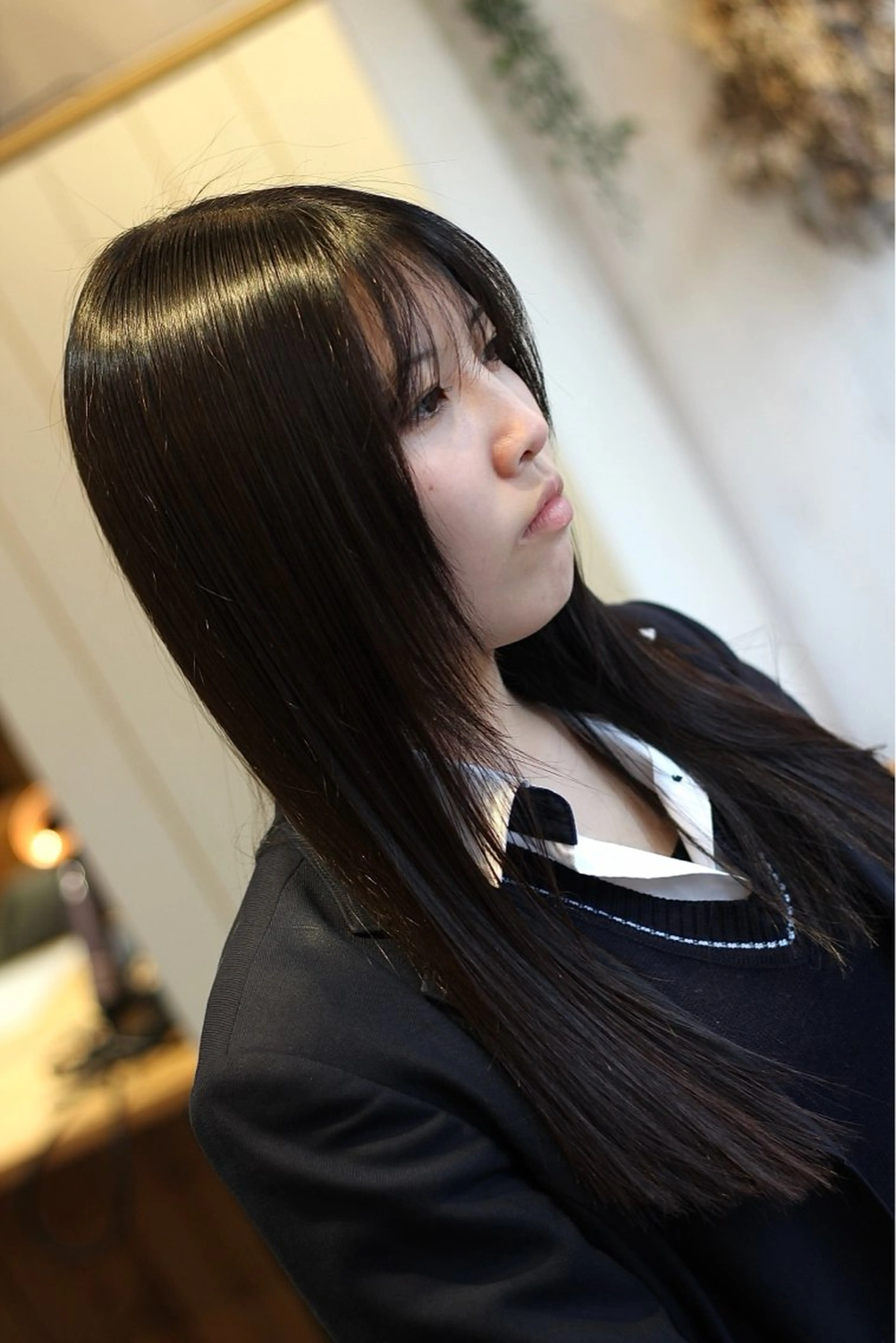 ロング カット 🪻二宮俊カットモデ ル縮毛矯正募集🪻のヘアスタイル