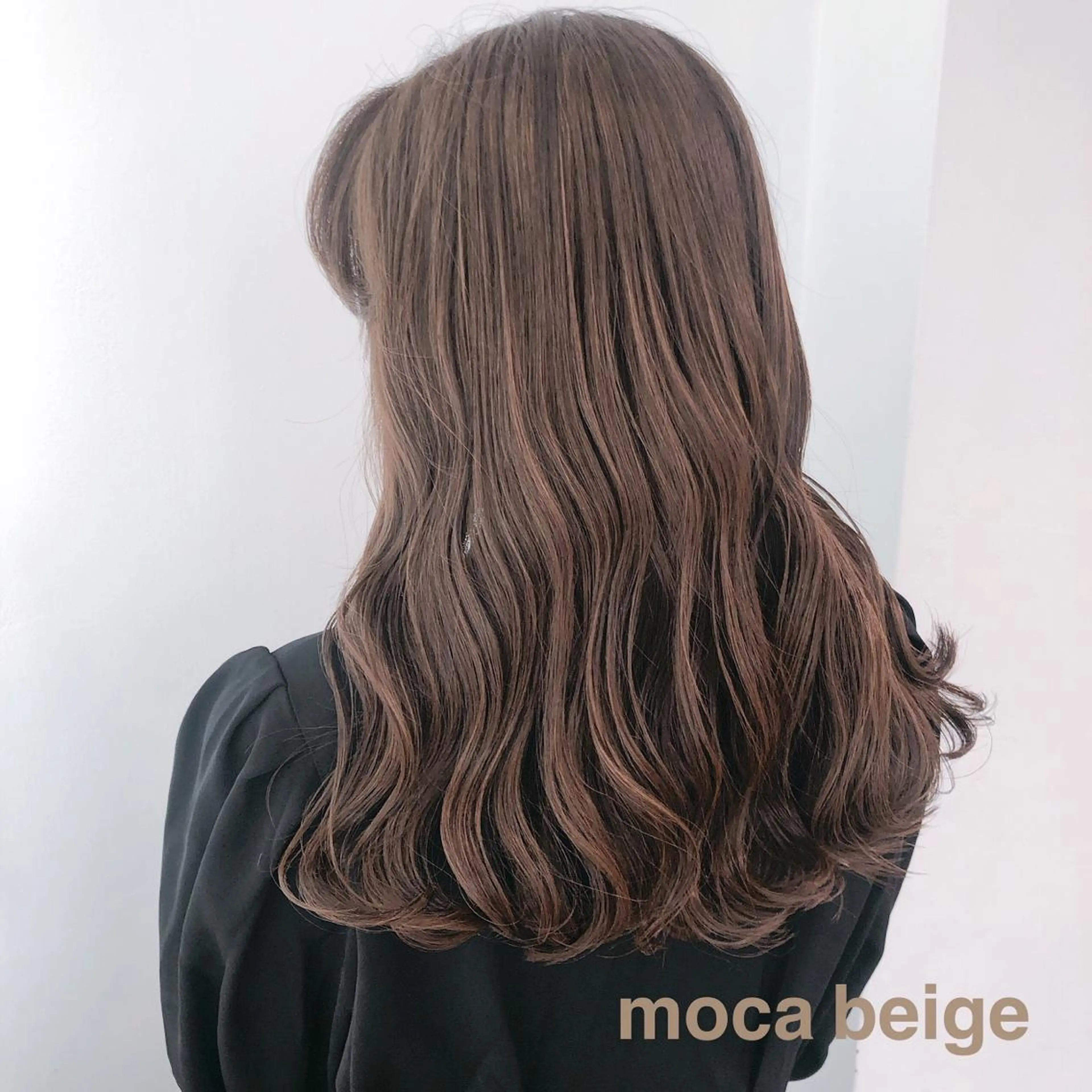 セミロング カラー ベージュカラー モカベージュ ヘアカラー トリートメント ヘアセット ❤️sai❤️ official❤️のヘアスタイル