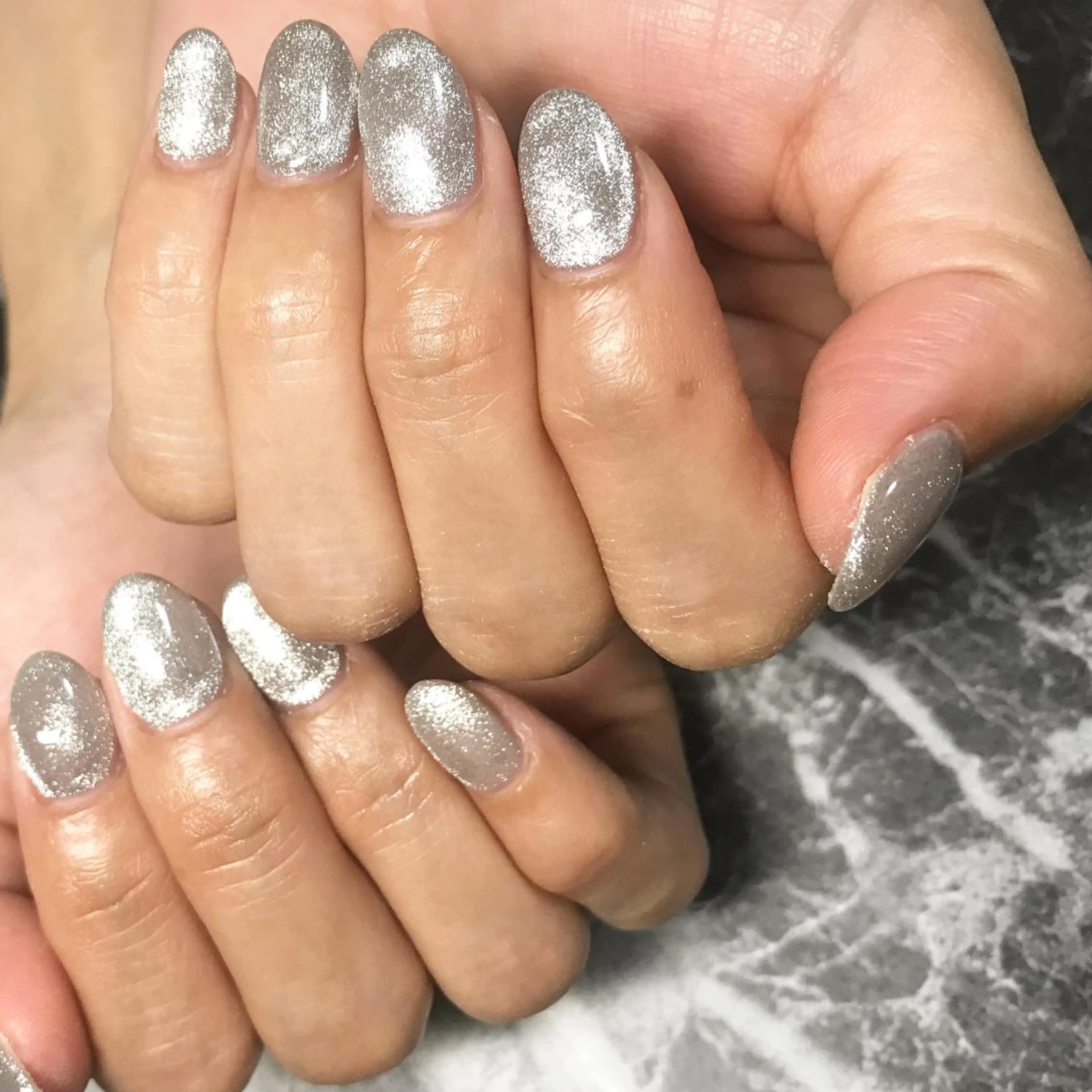 ネイル フットネイル マグネットネイル ニュアンスネイル シンプルネイル 春ネイル nail fufla ♡yamane♡のネイルデザイン