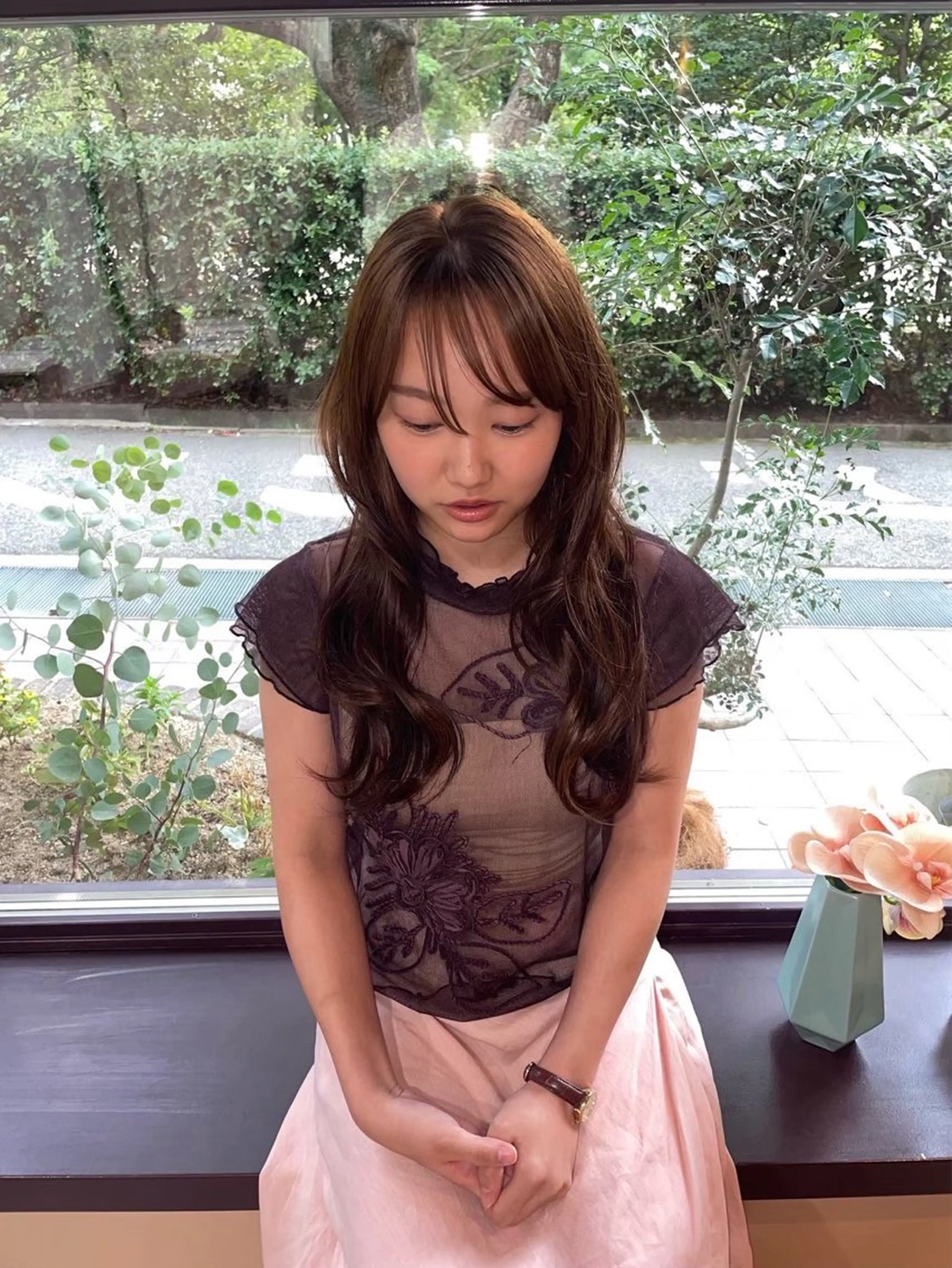 カラー YOKE 桃山台 SAKI♩ ܸのヘアスタイル