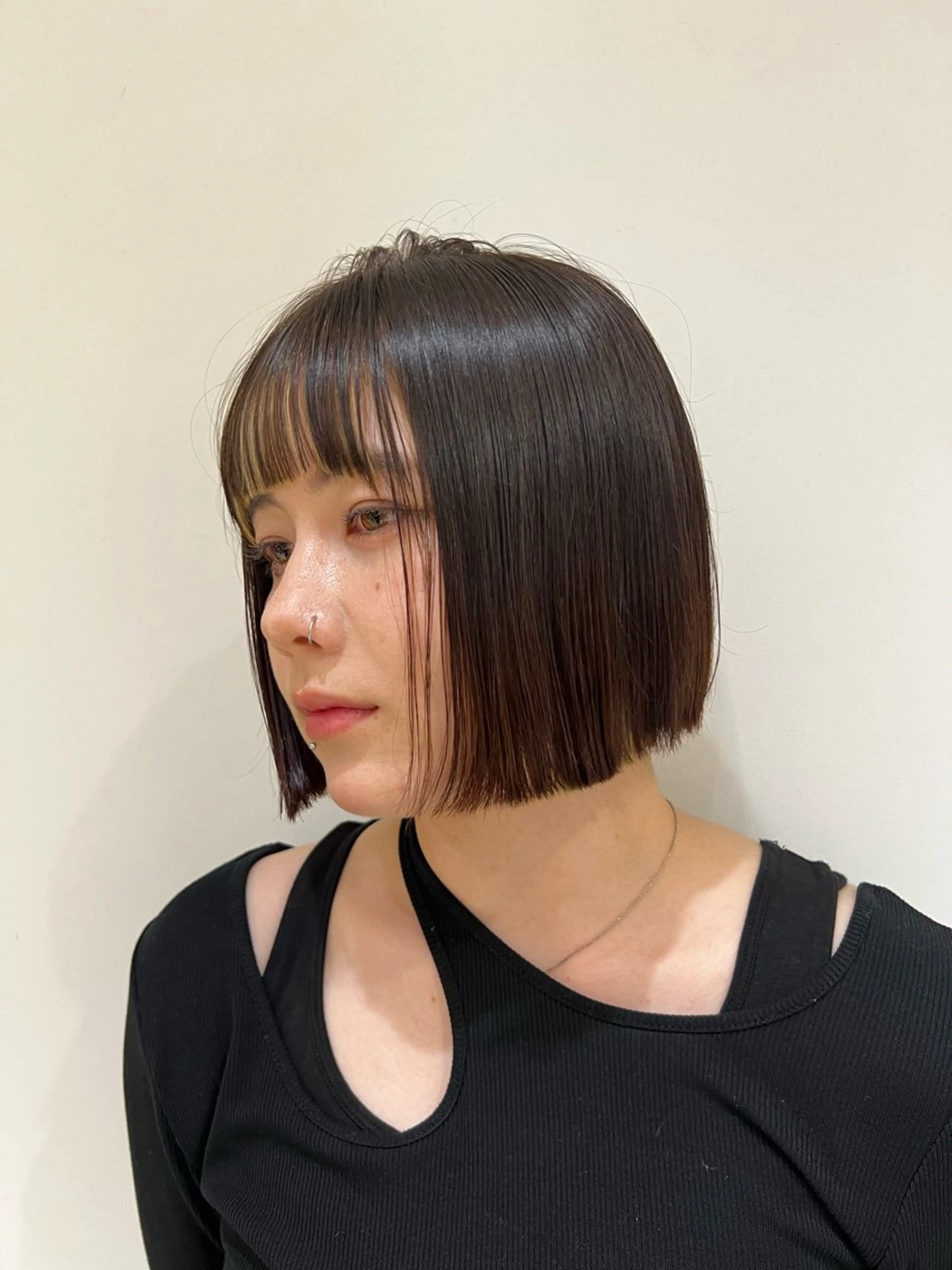 ショート カラー パーマ/ボブ /レイヤー チヒロのヘアスタイル