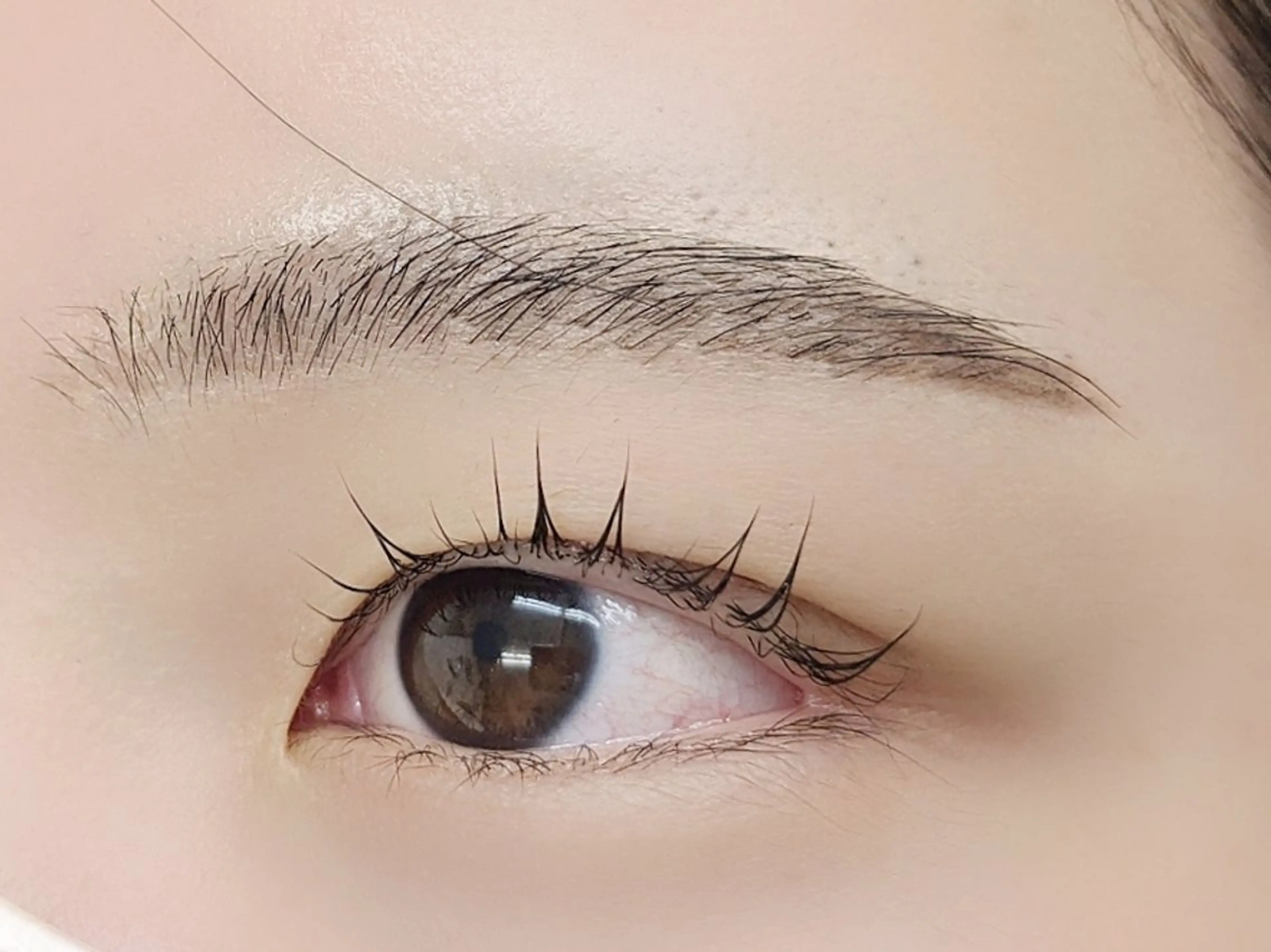 マツエク・マツパ 束感まつ毛 韓国風マツエク 一重×まつ毛パーマ カルフールノア富士 Nのマツエク・マツパデザイン