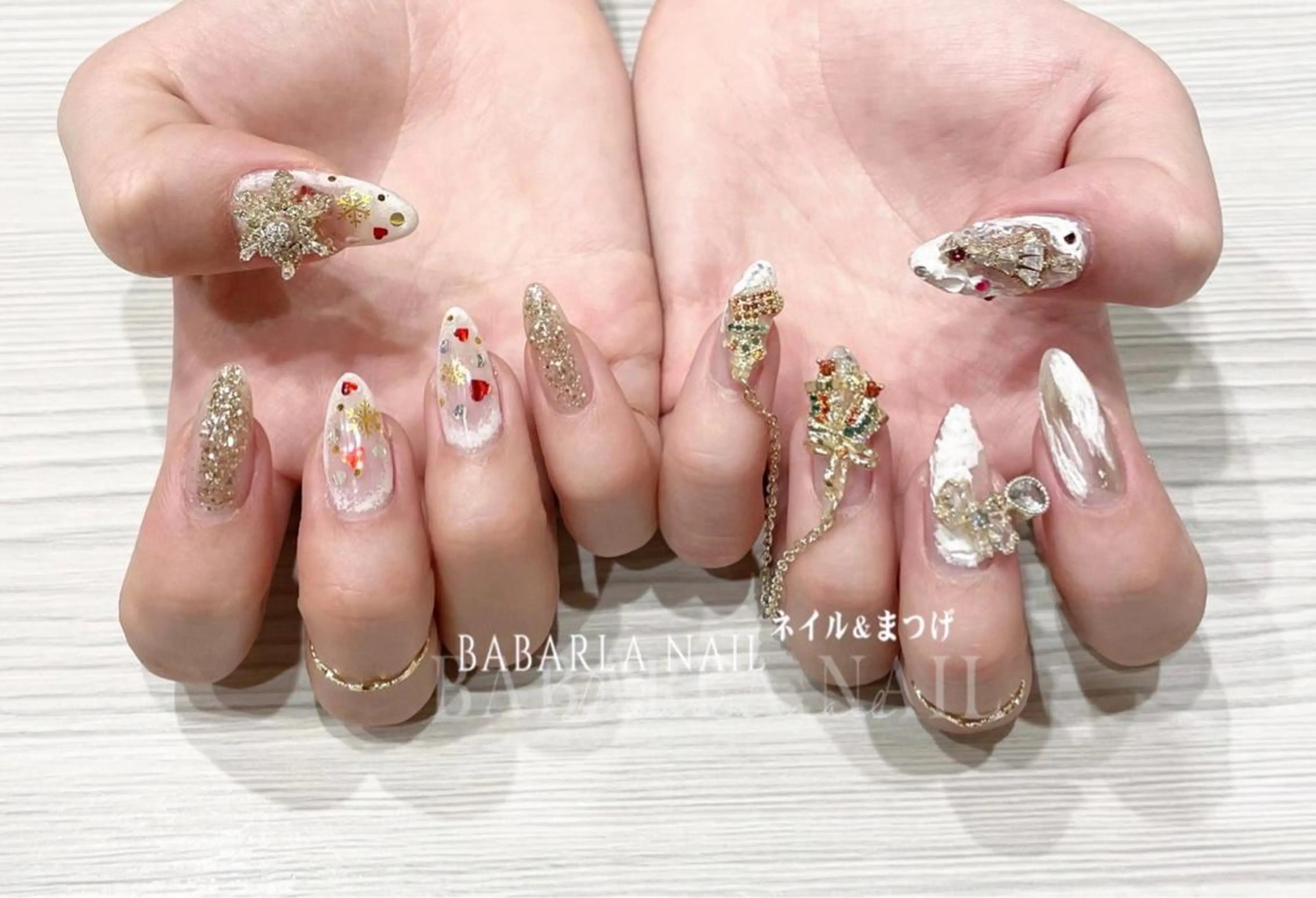 ネイル 冬ネイル クリスマス Babarla nailのネイルデザイン