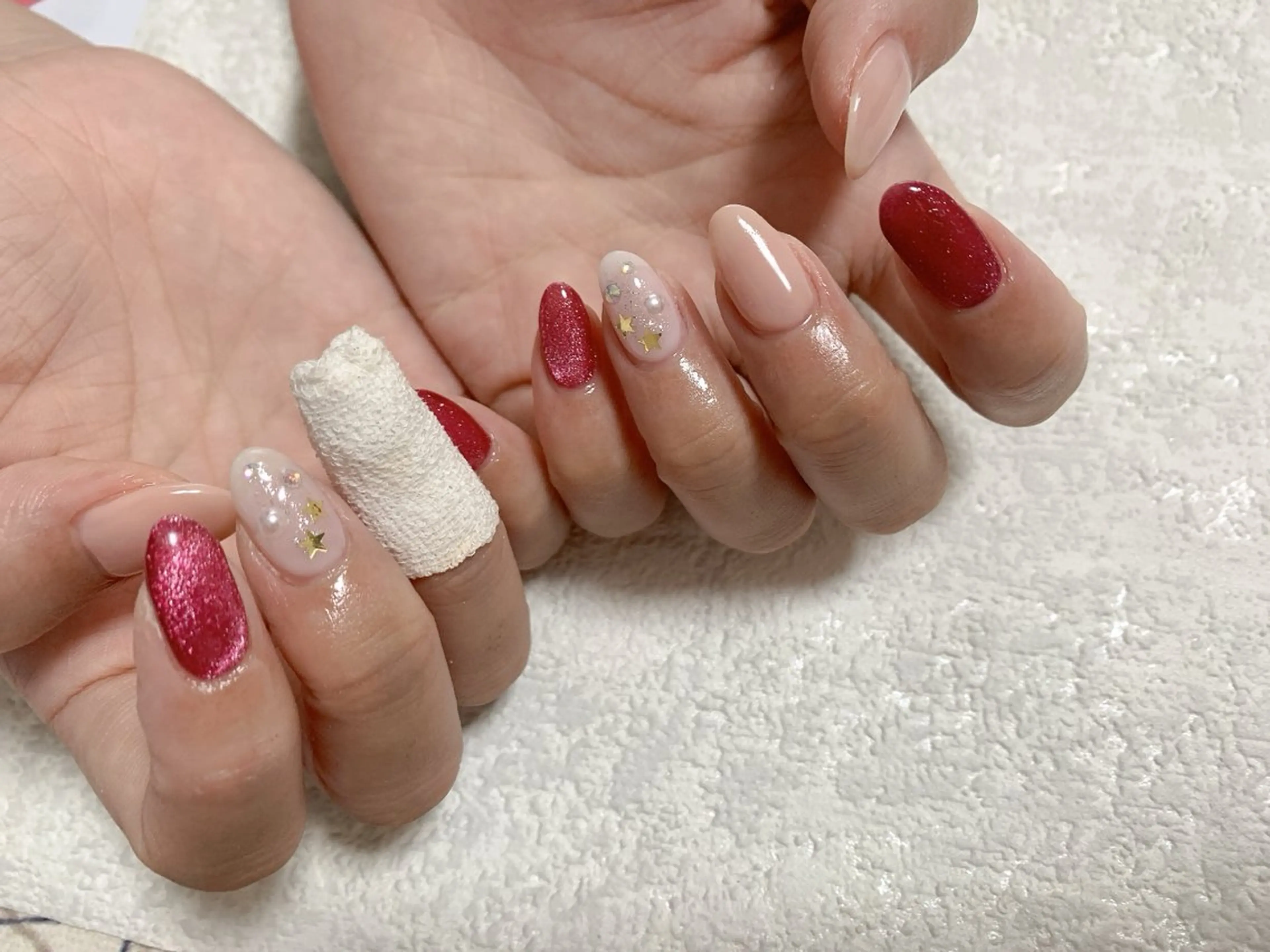 ネイル ジェルネイル 韓国ネイル マグネットネイル メンズネイル パラジェル kiki nail たまプラーザのネイルデザイン
