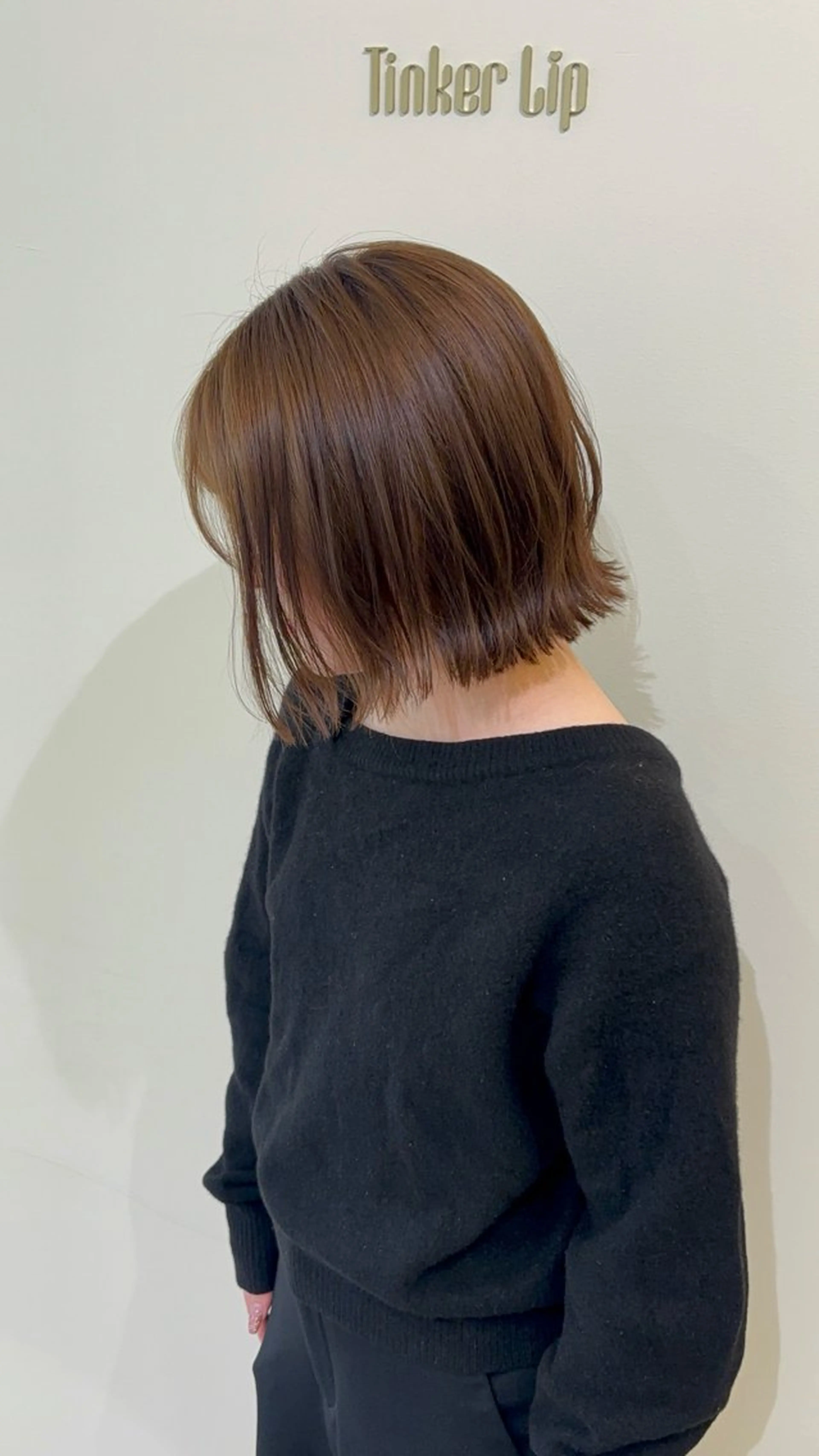 ショート カラー ボブ レイヤーカット レイヤー／ボブ／暗髪 透明感カラーChieのヘアスタイル