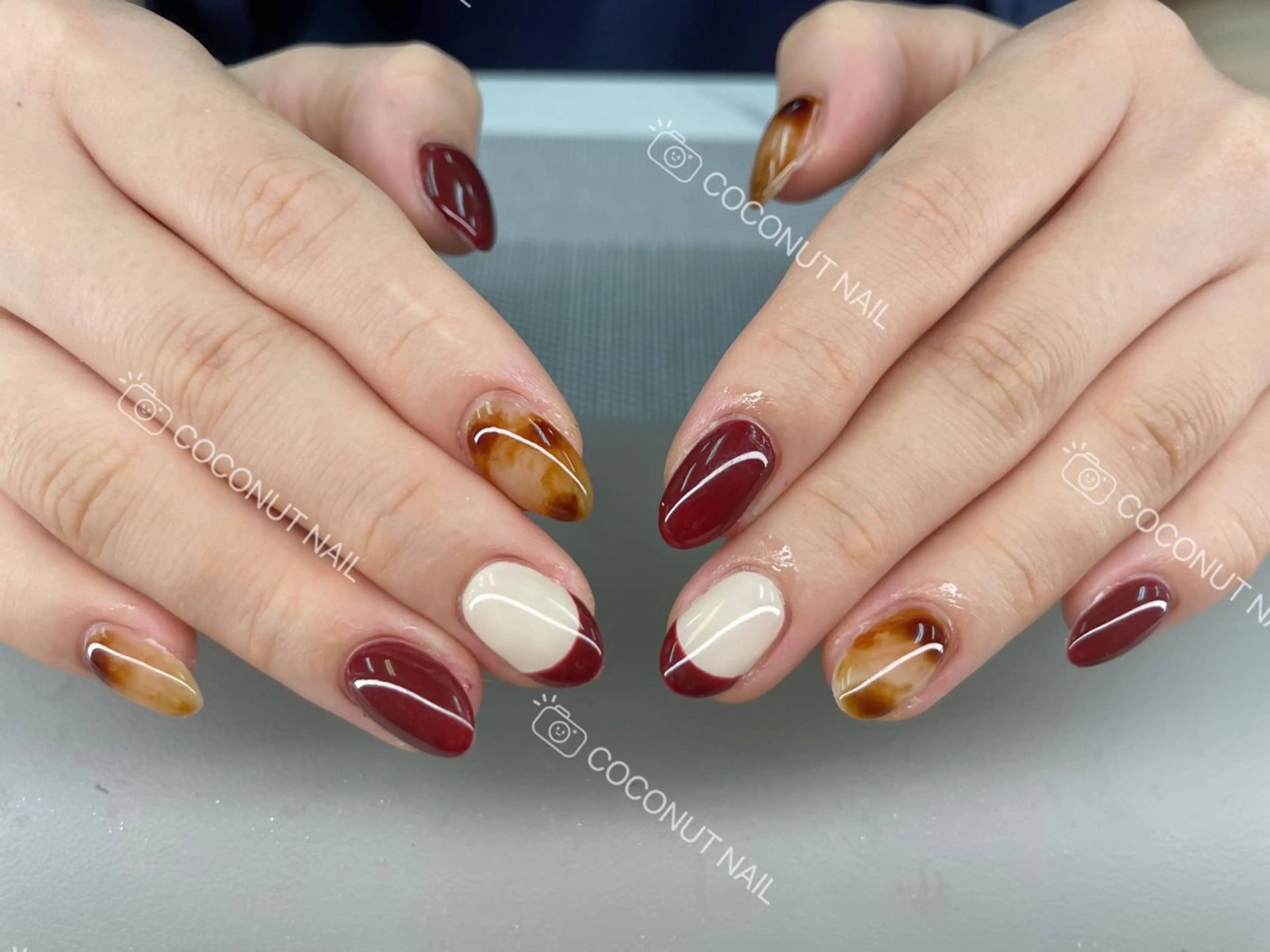 ネイル ハンドネイル 神田 ココナッツのネイルデザイン