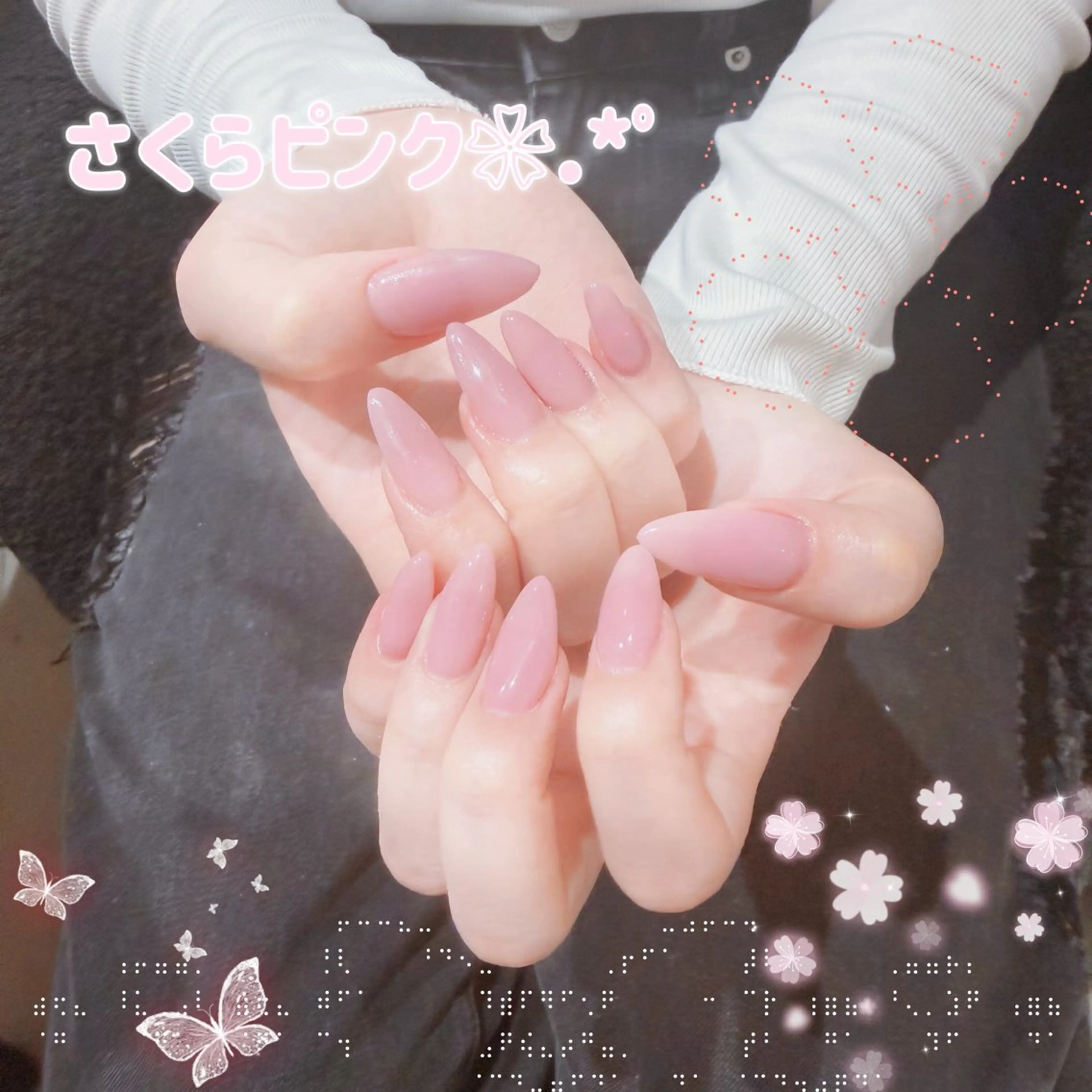 ネイル 長さ出し ハンドネイル SAKURA 🌸🎀のネイルデザイン