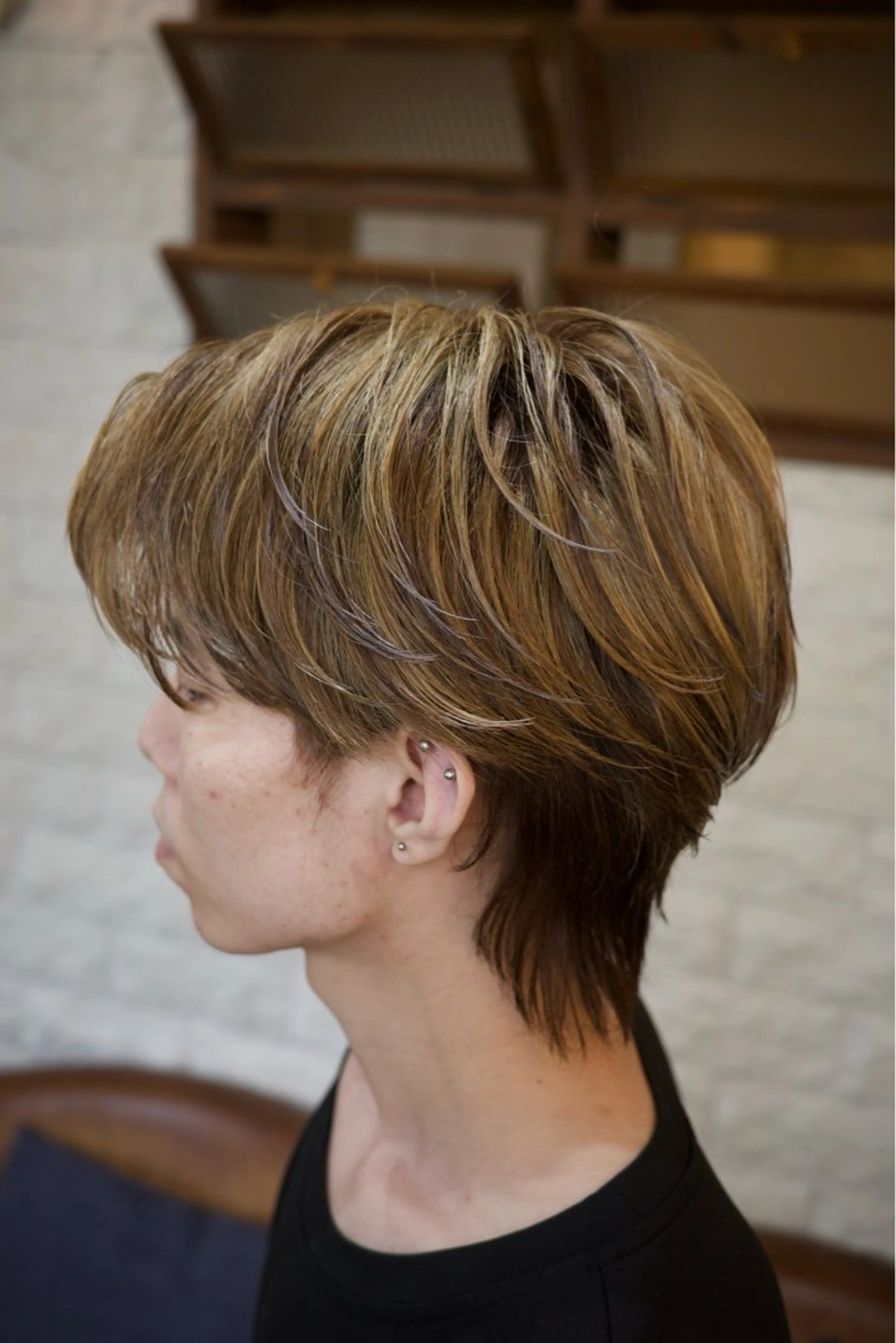 カラー メンズ ヘアカラー 赤木蓮/メンズ特化/ メンズパーマ/のヘアスタイル