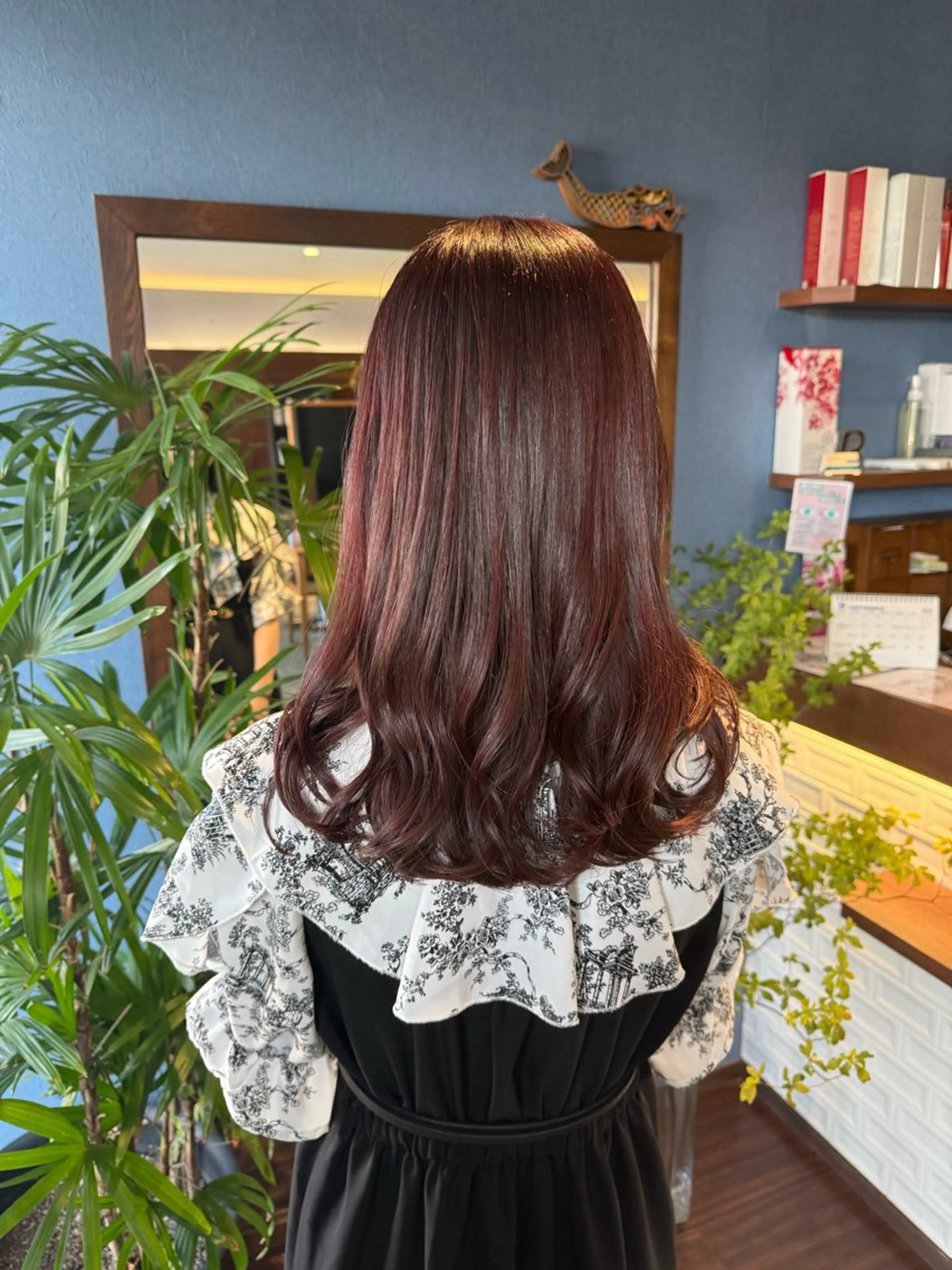 セミロング カラー ピンクカラー カット ヘアカラー 🎀Kubu🍀 Natsumu🎀のヘアスタイル