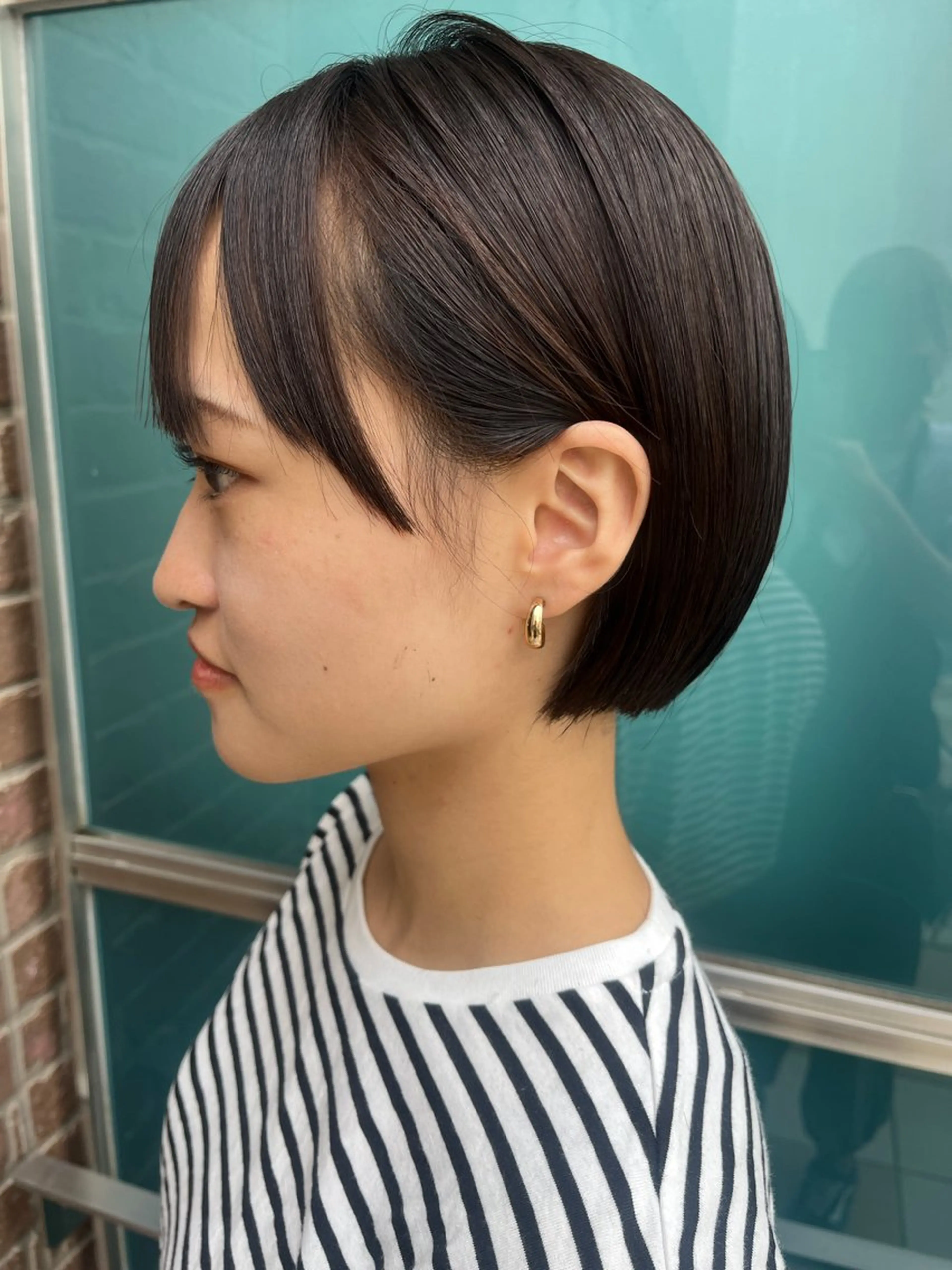 ショート カラー メンズ 久木原 ゆりのヘアスタイル