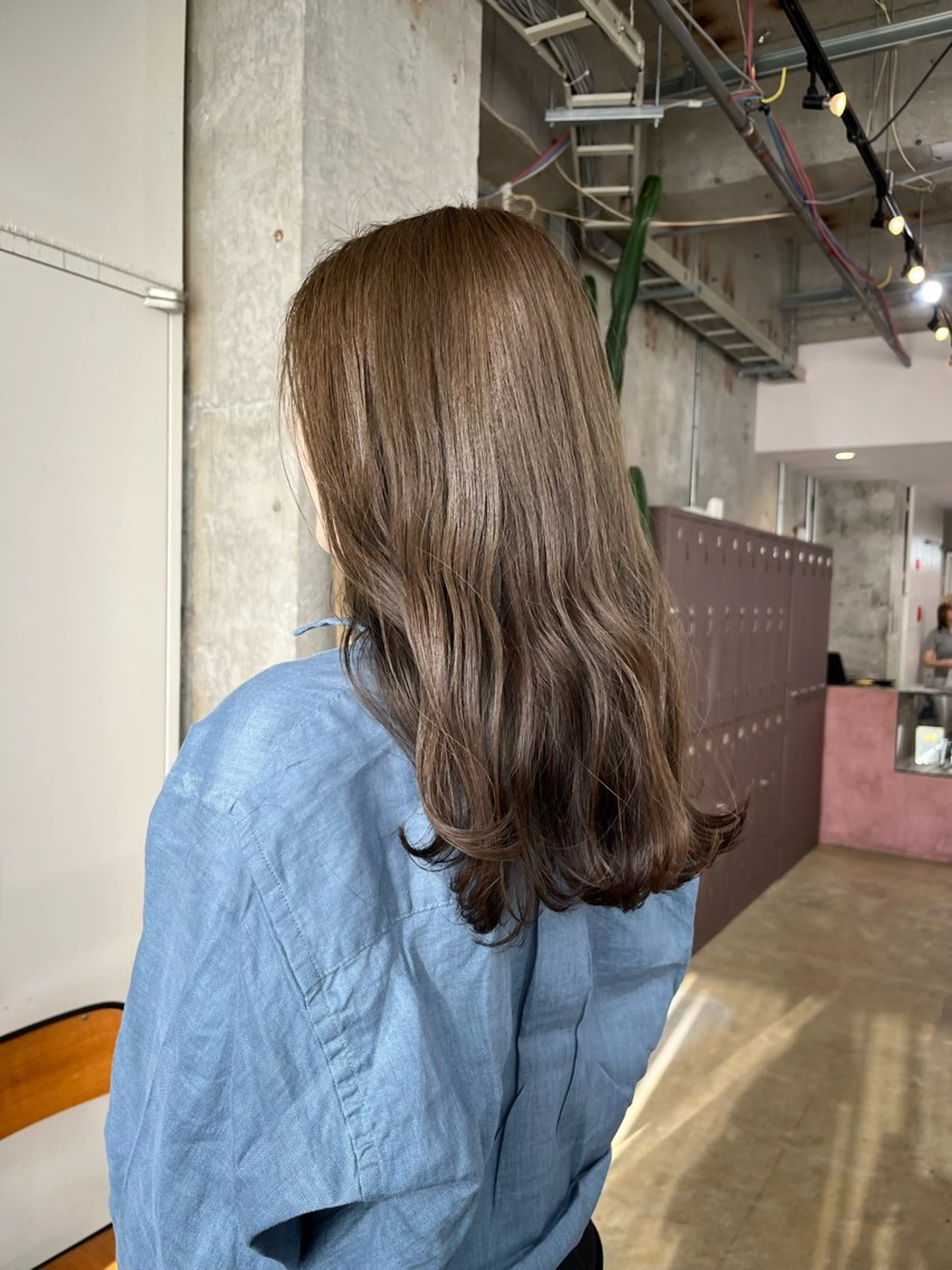 セミロング カラー ブリーチ 透明感カラー ダブルカラー カット ヘアカラー 小木曽智美 /ボブ/ショートのヘアスタイル