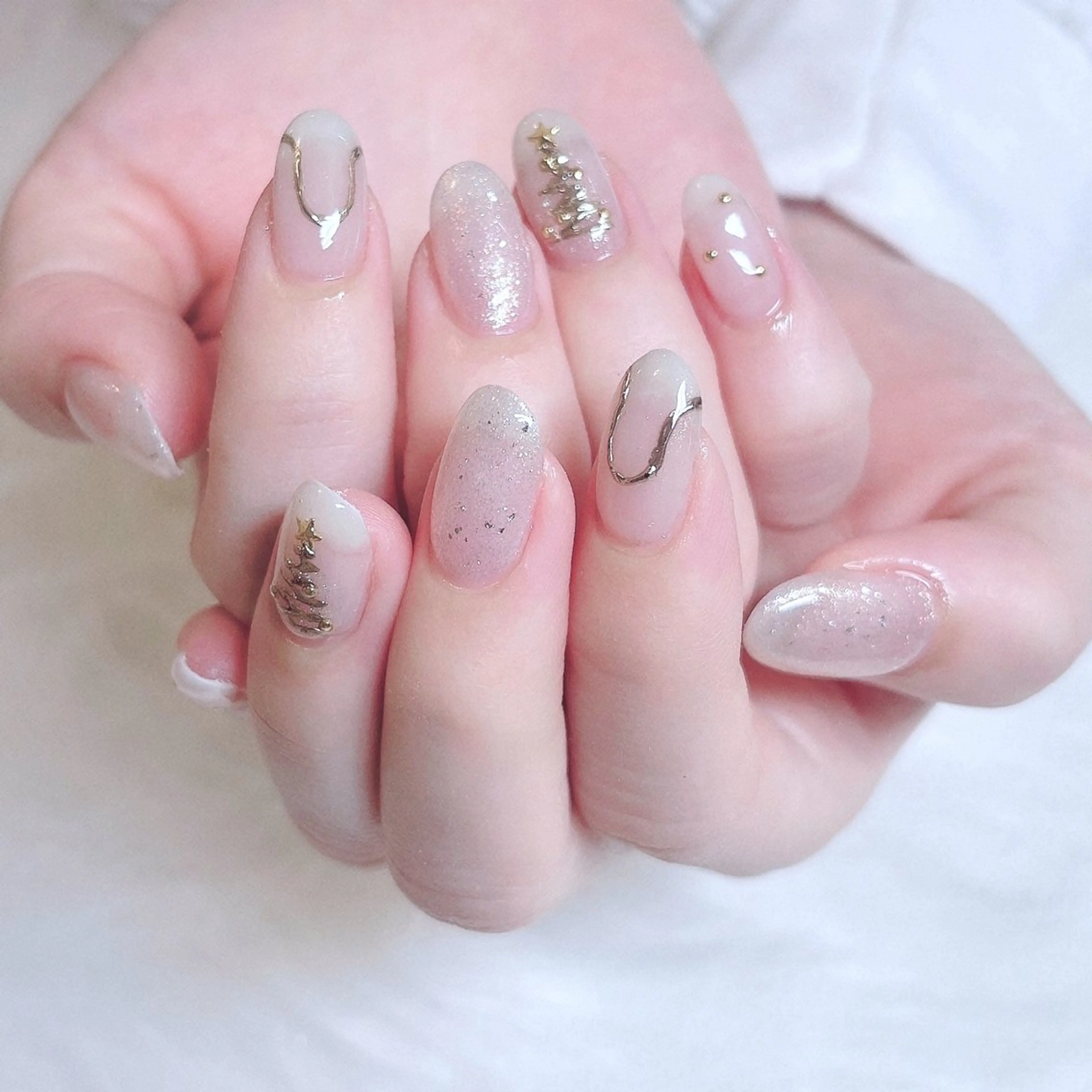 ネイル 冬ネイル クリスマス nail patio 新越谷 yukiのネイルデザイン
