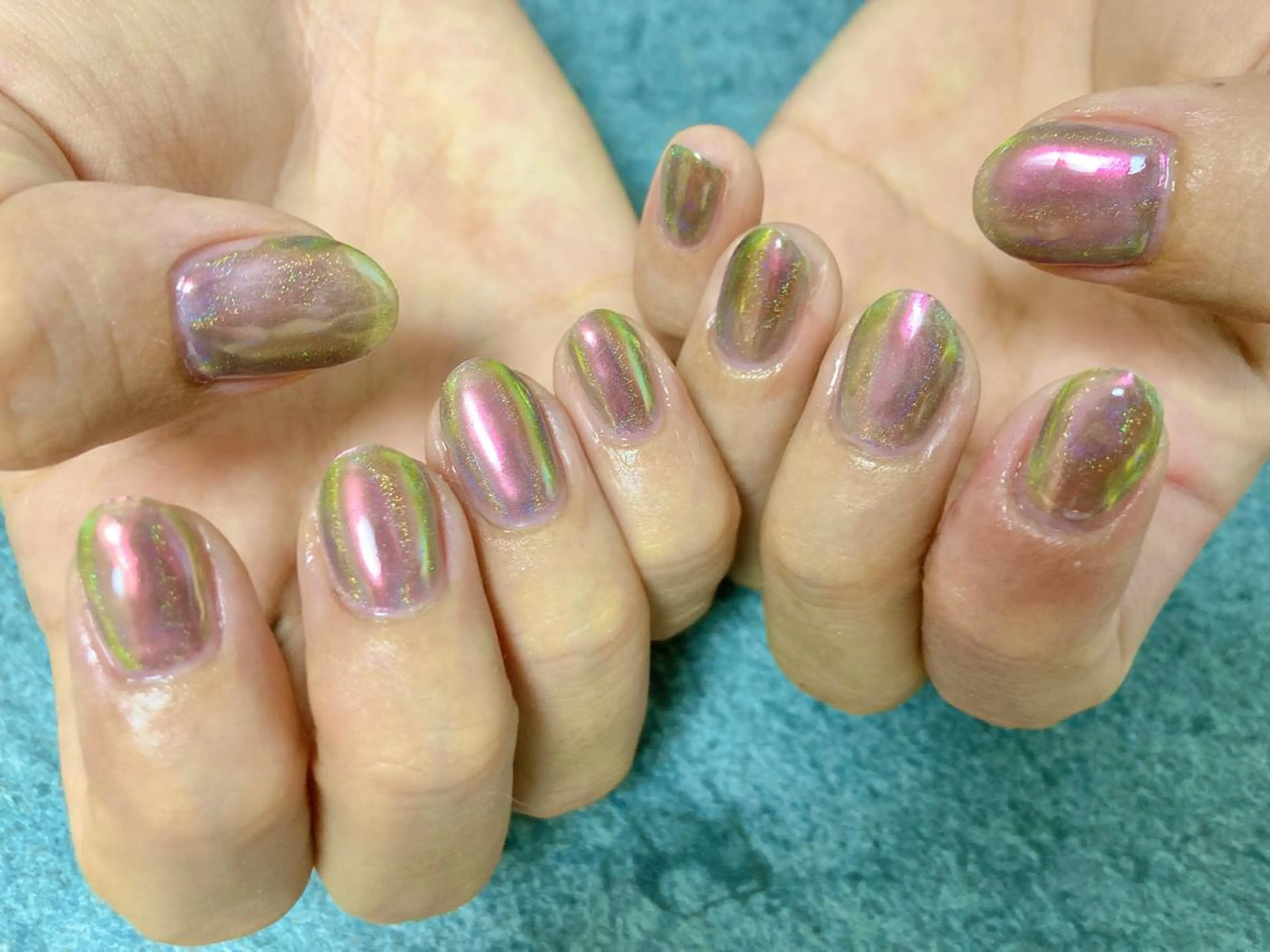 ネイル ミラーネイル ハンドネイル mogunail &blowのネイルデザイン