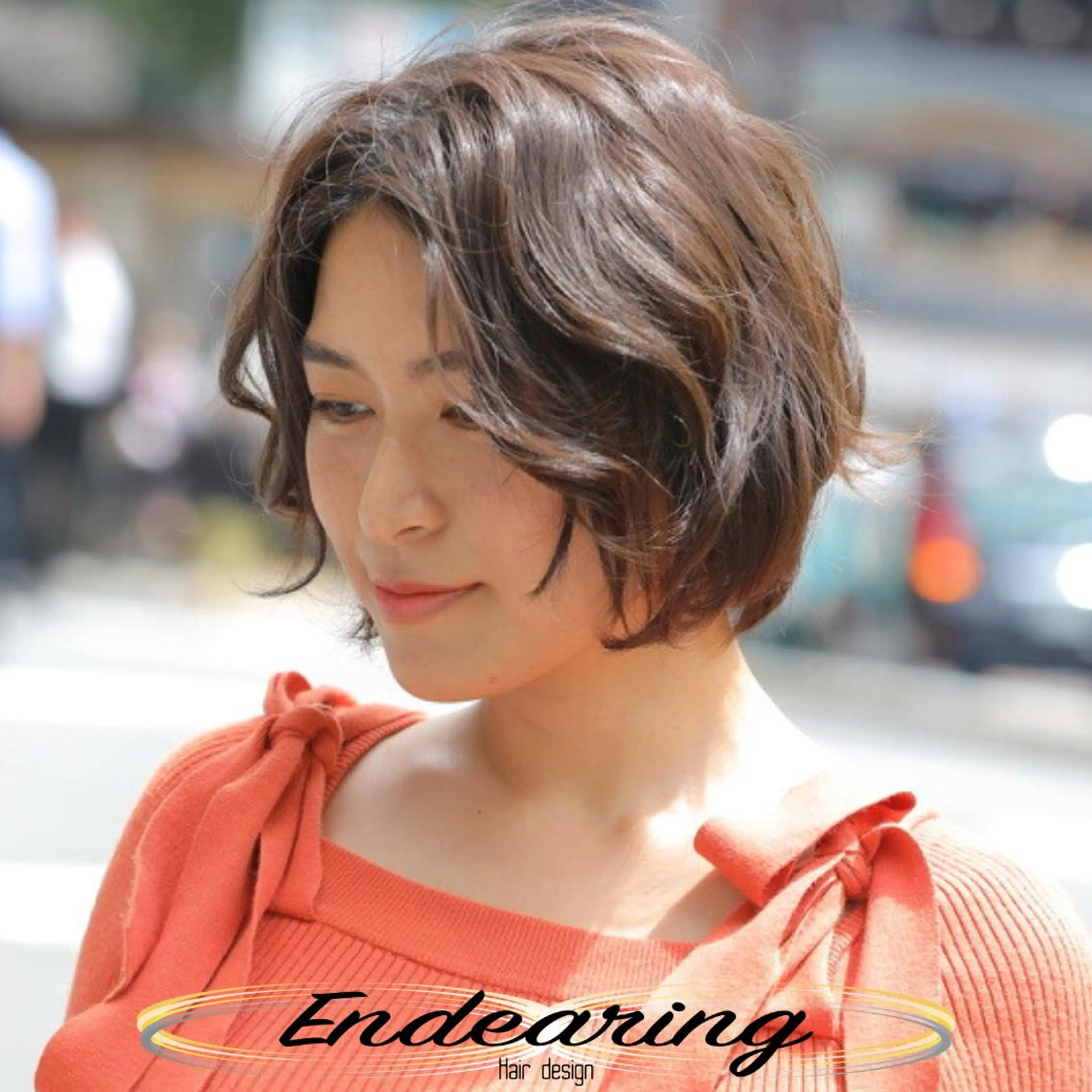 カラー ブラウンカラー 透明感カラー カット ヘアカラー Endearing 銀座/レイヤーカットのヘアスタイル