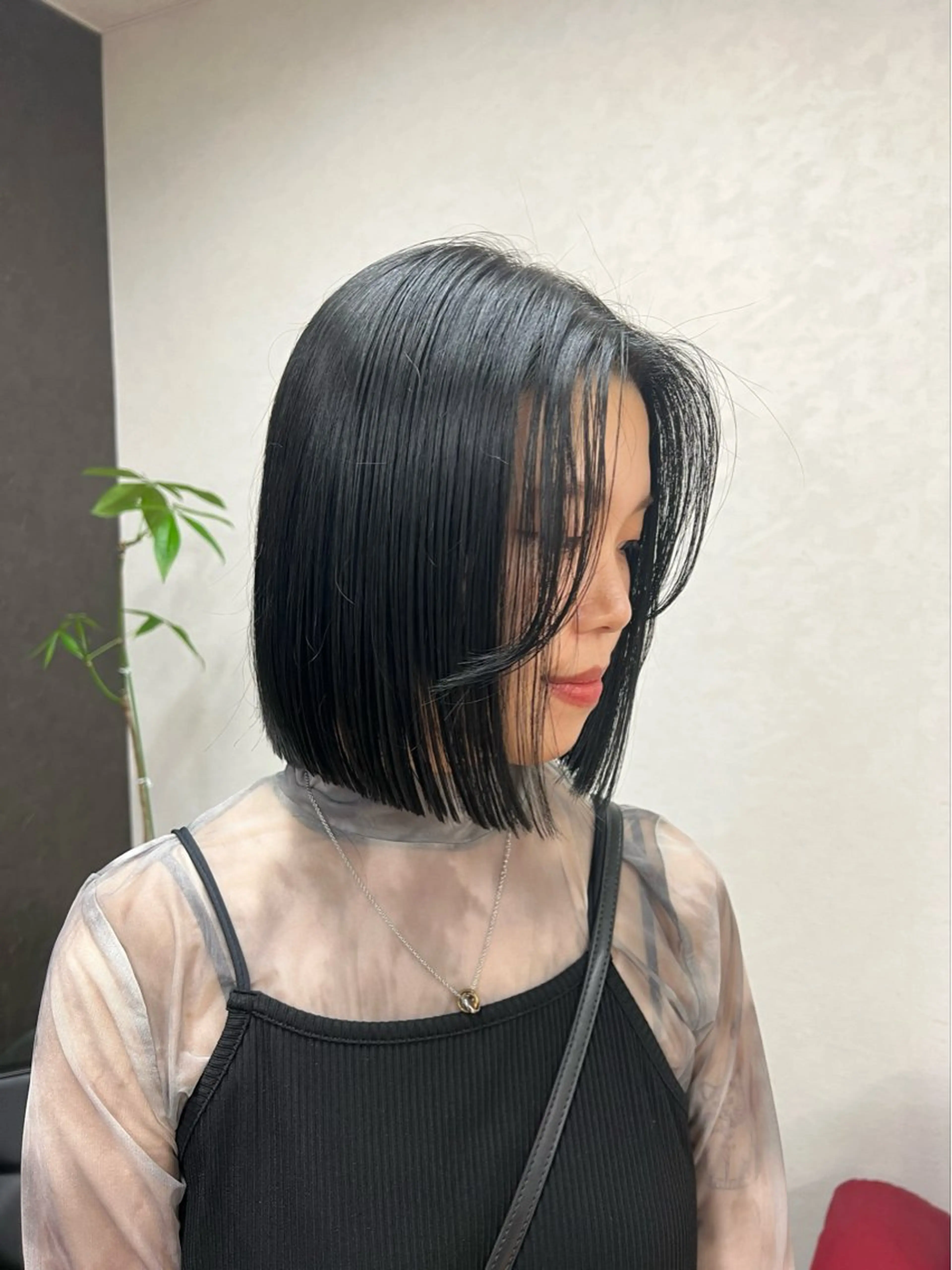 ショート ヘアカラー トリートメント ボブ／ストレート🎀 harukaのヘアスタイル